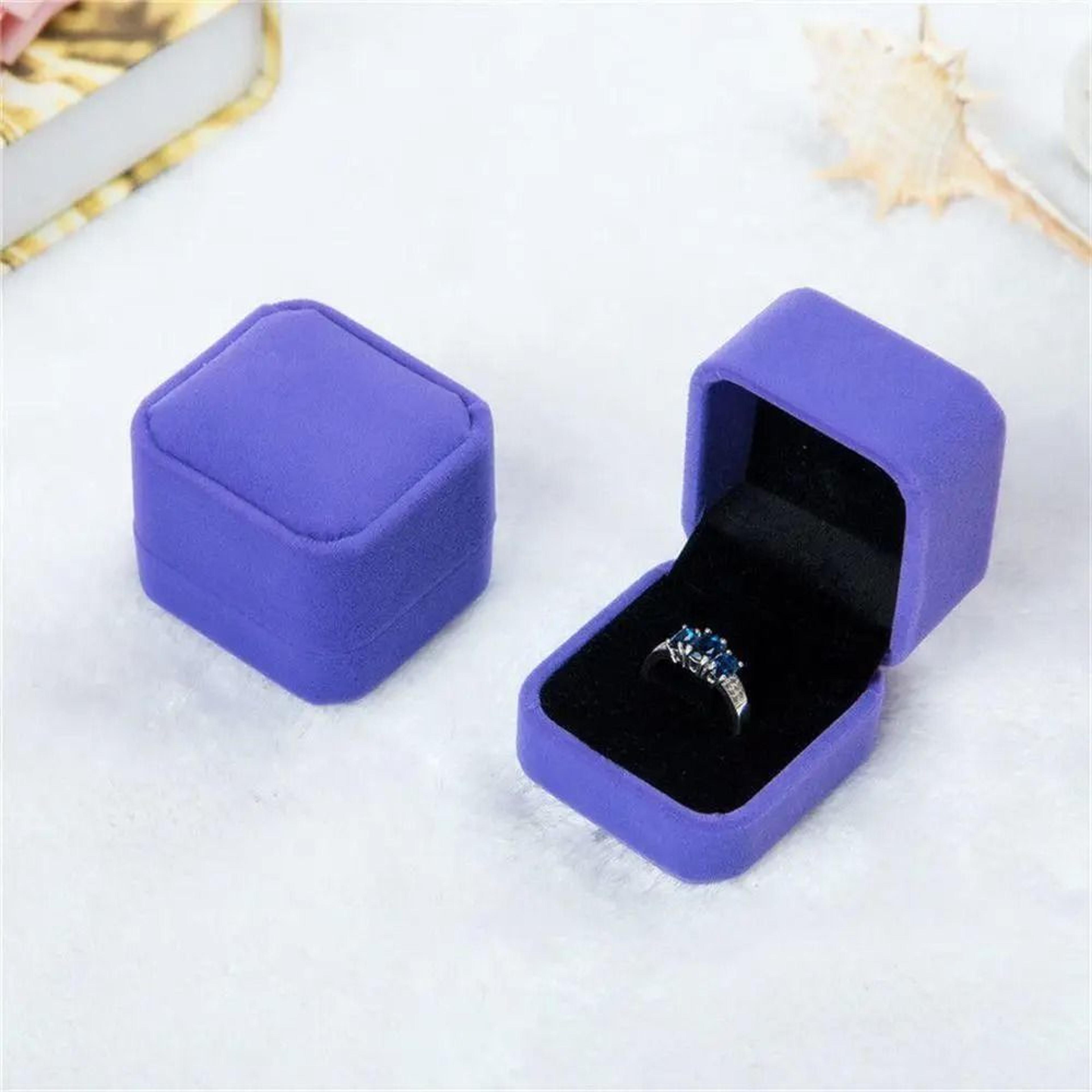 Vintage Double Slots Jewelry Box  HighPerformance PU Leather Case For Wedding Proposal  Engagement  21