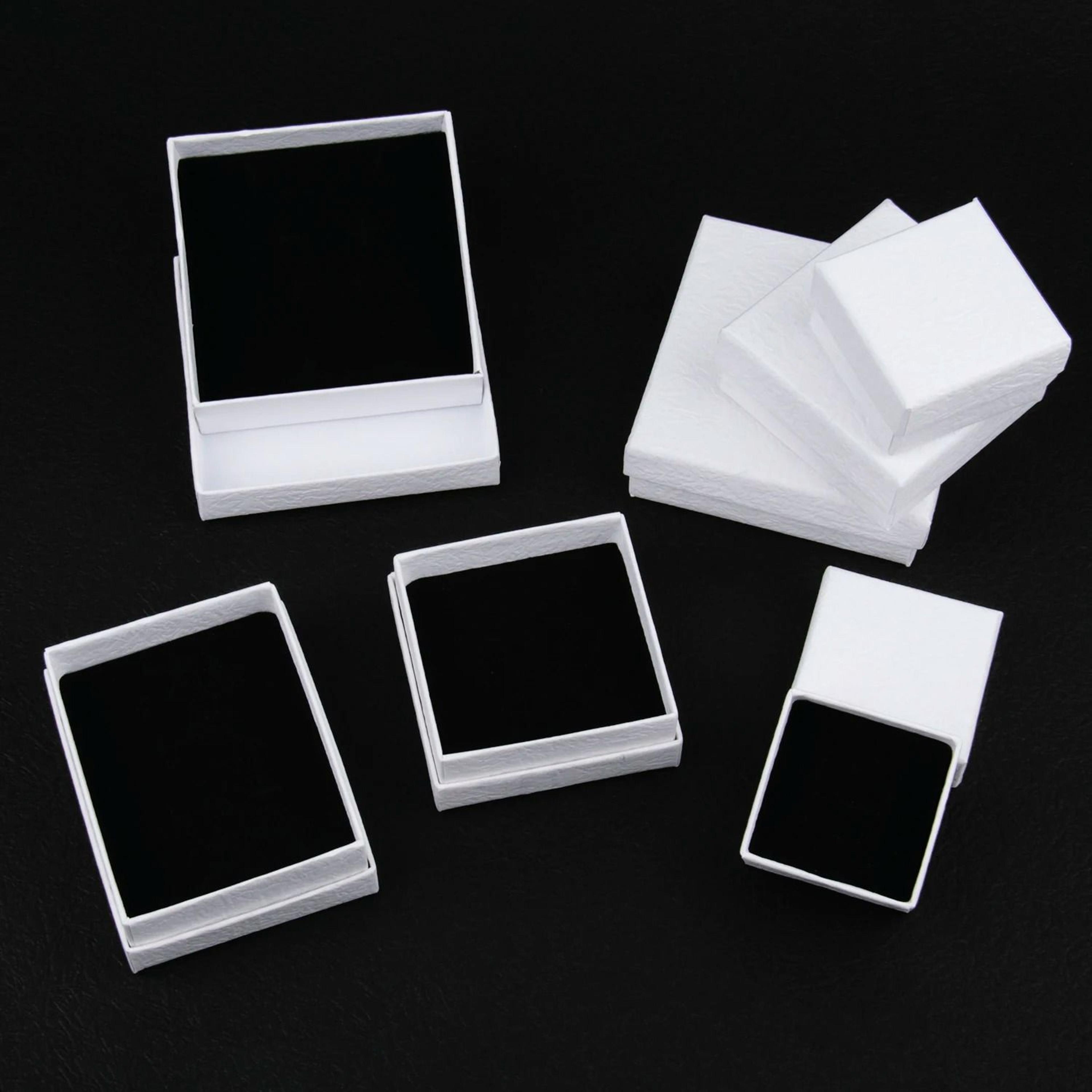 Square Jewelry Organizer Box  HighPerformance White Kraft Paper Display  Gift Boxes For Engagement  1