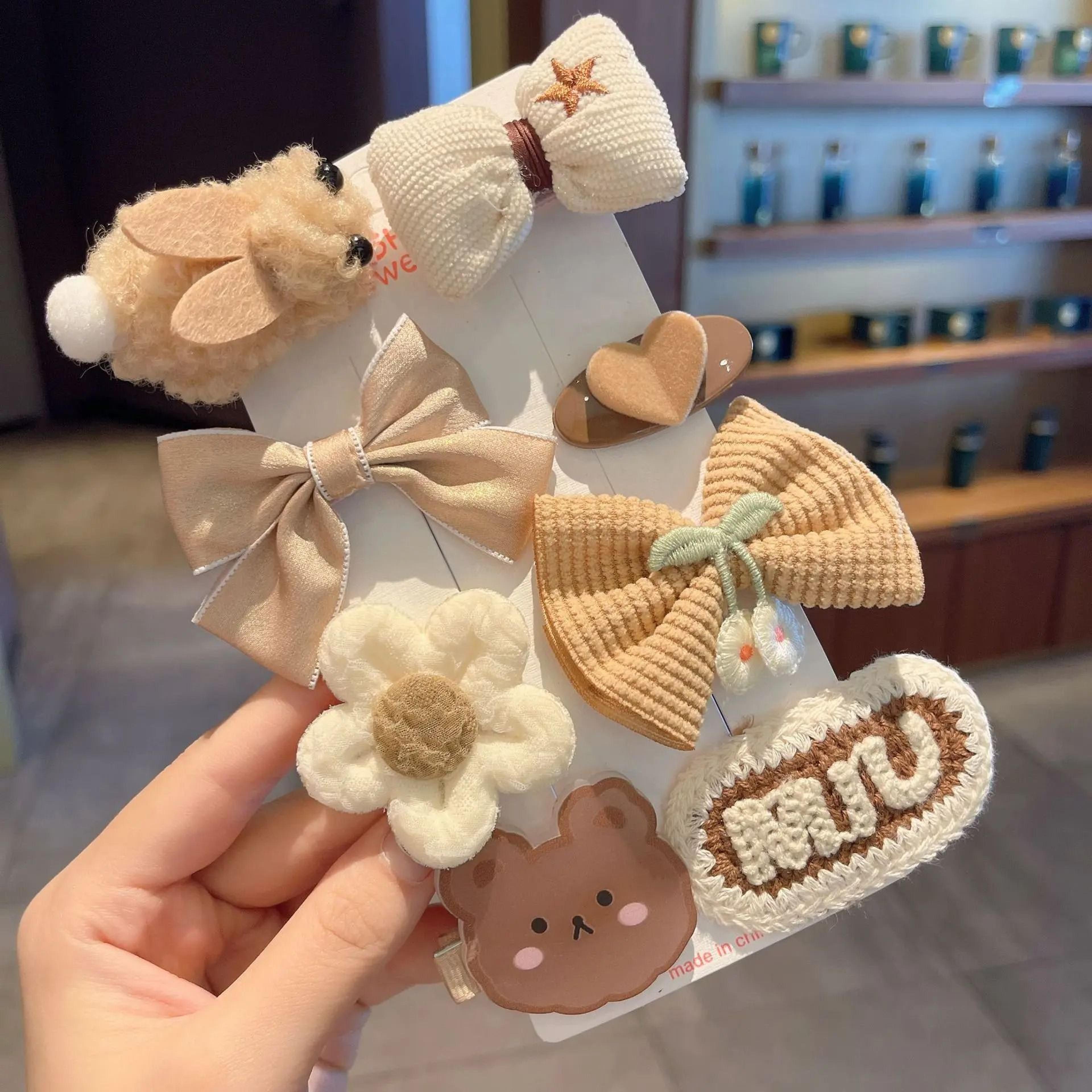 Plush Cartoon Animal Hair Clip  Sweet AutumnWinter Side Headdress For Women  Girls 19