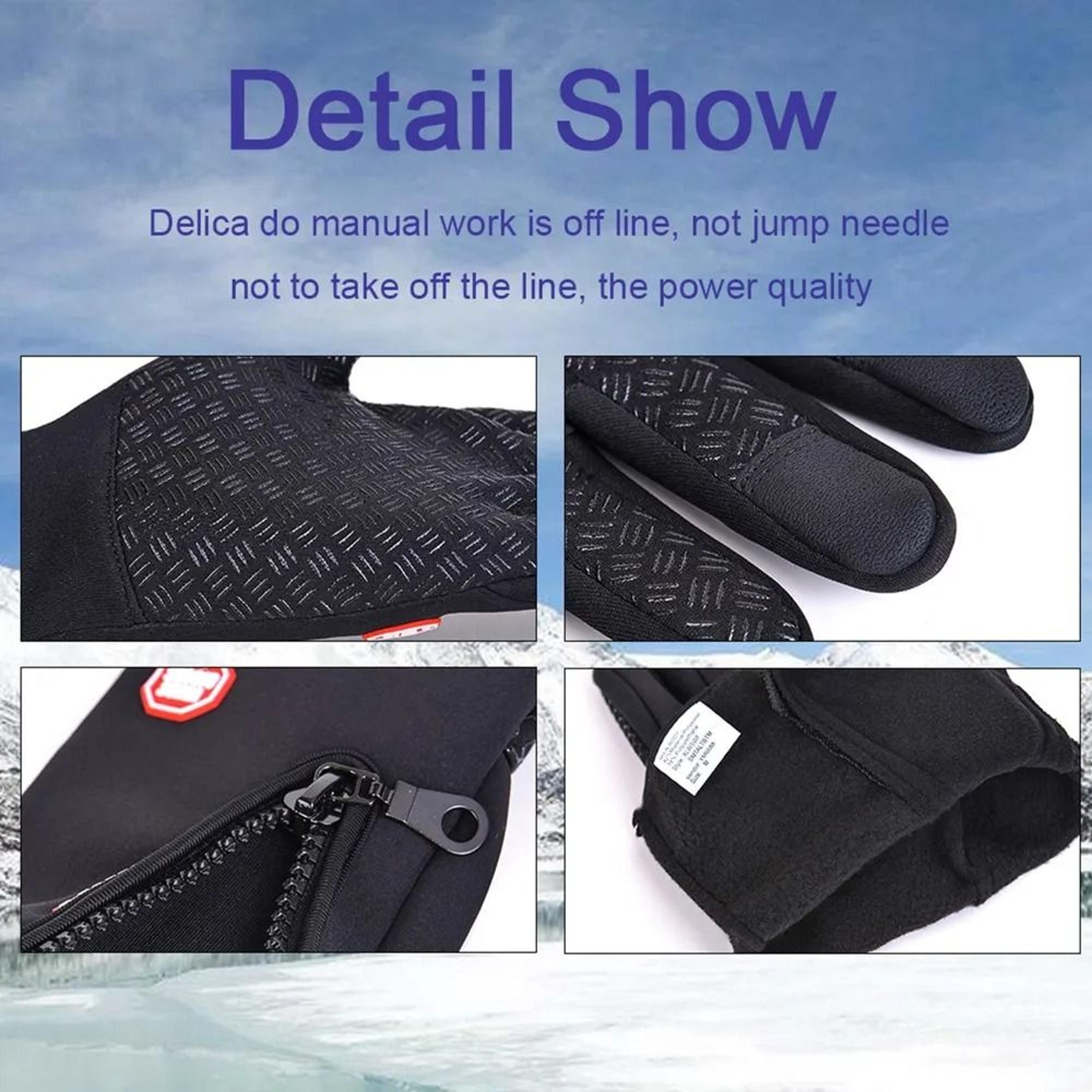 Winter Cycling  Motorcycle Gloves  HighPerformance Fleece Touch Screen Thermal Gloves 3