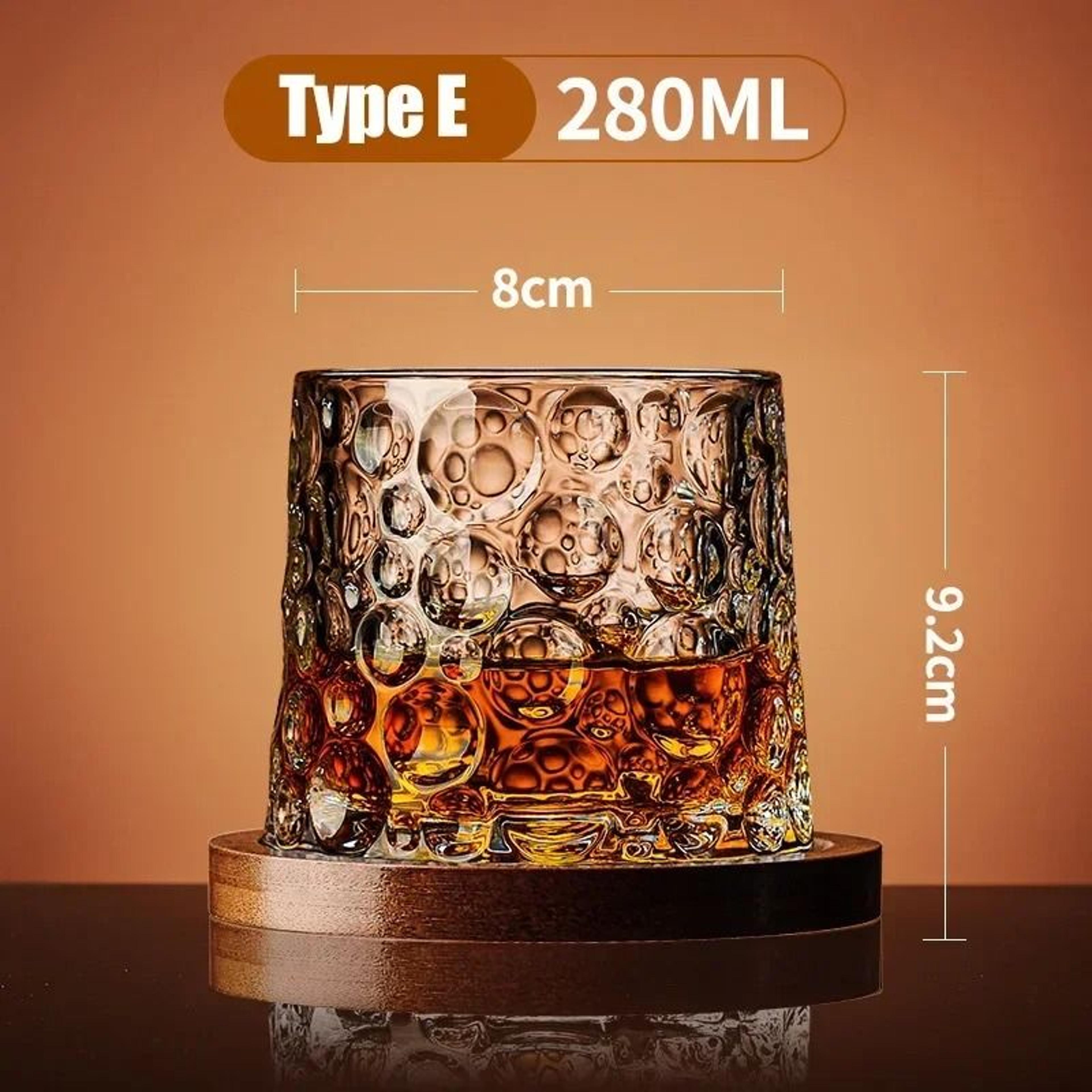 Rotating Crystal Whiskey Tumbler  HighPerformance Spinning Brandy Glass With Precision Base 8