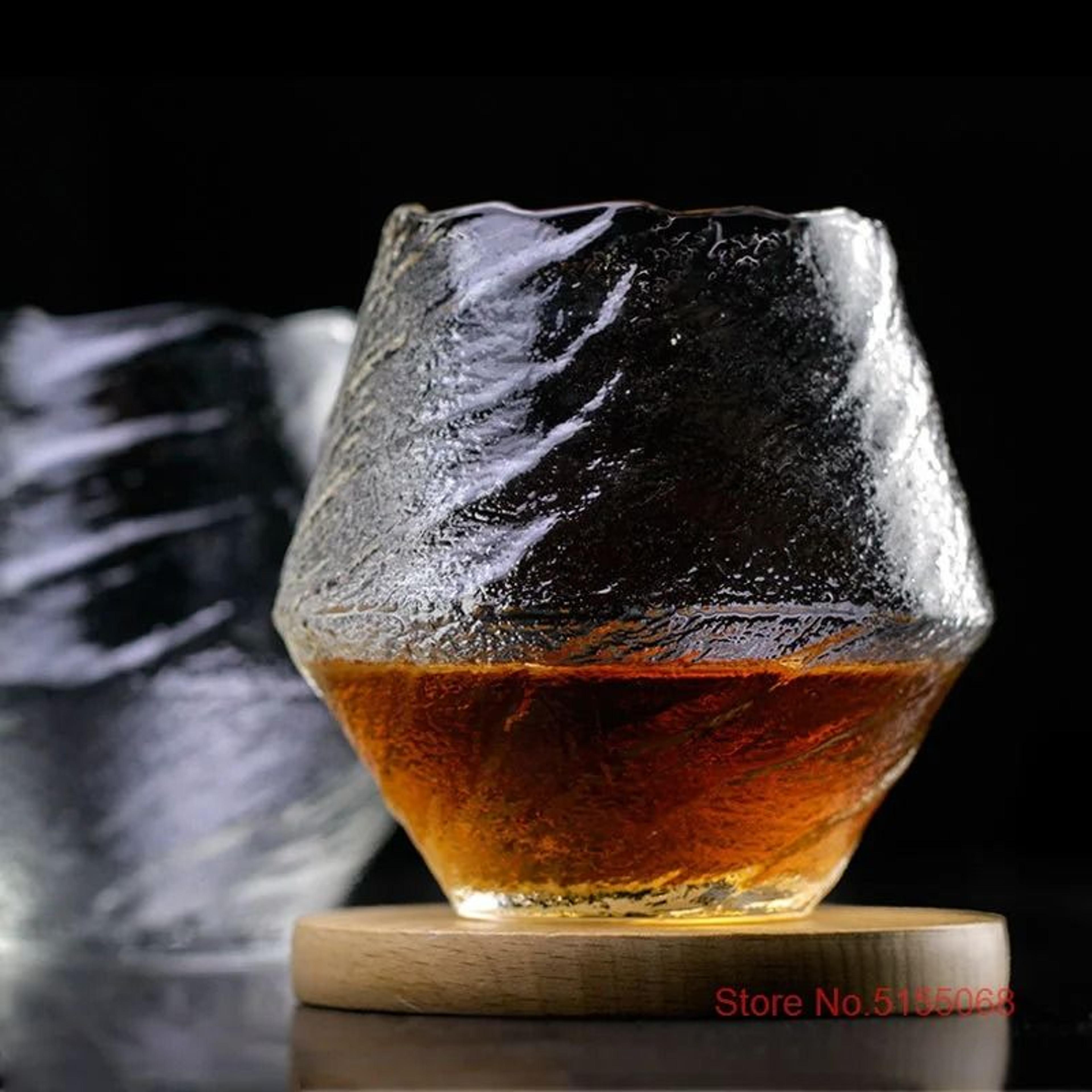 Japanese Hazy Air Whiskey Tumbler  HighPerformance Hammer Pattern Brandy  Wine Glass 1