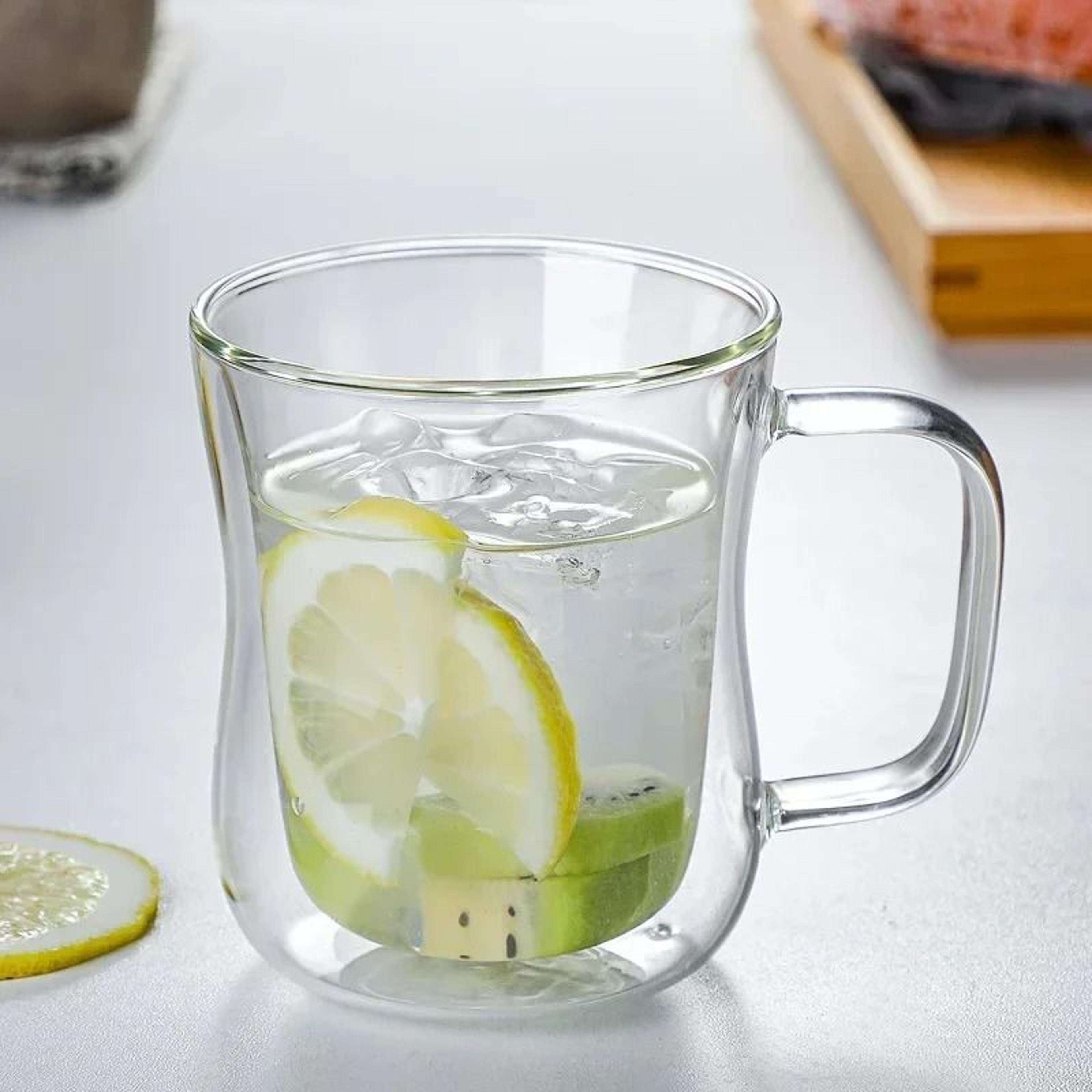 HeatResistant DoubleWall Glass Coffee Cup Set  HighPerformance Thermal Beer Tumbler  Transparent Dr 1