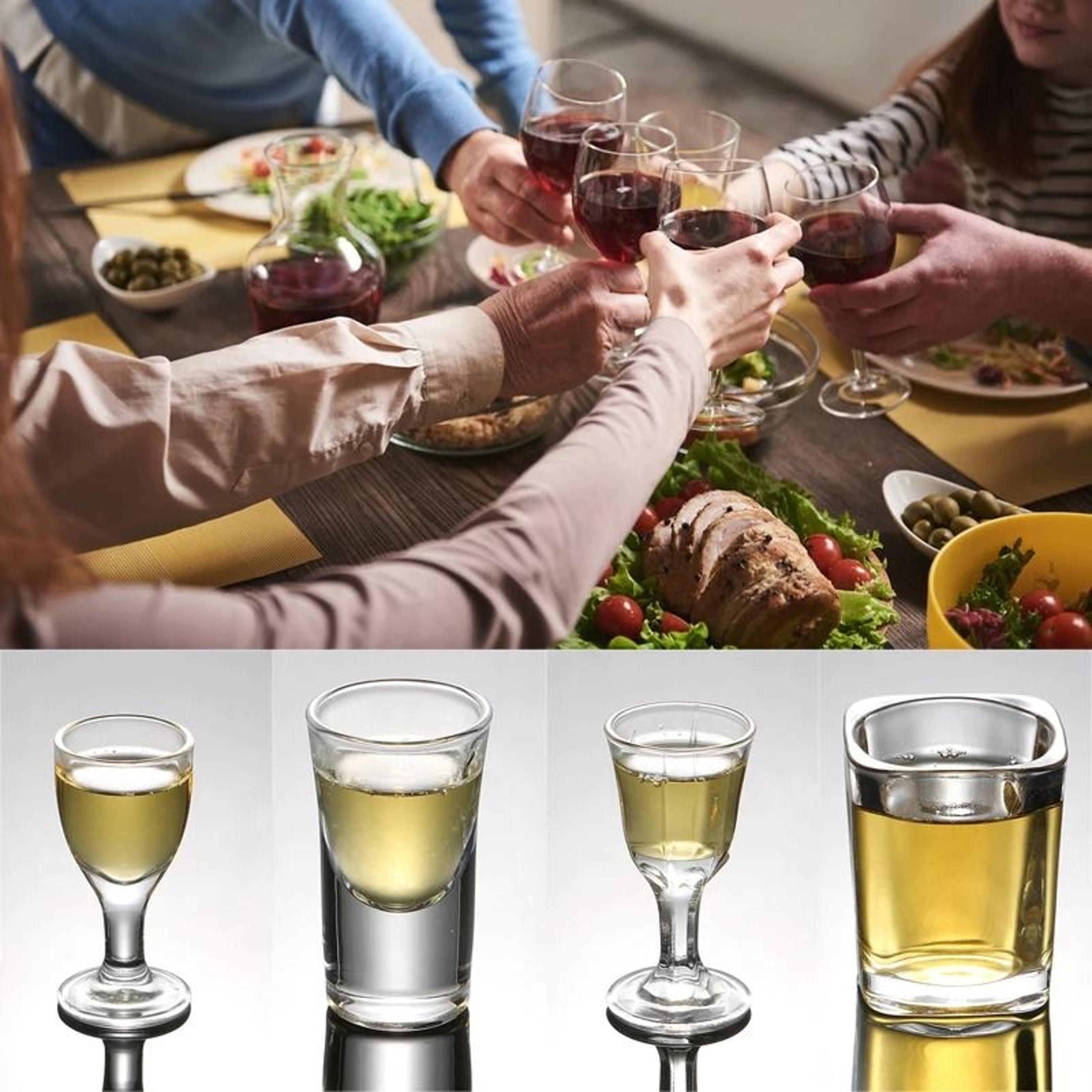 chinese style shot glass tumbler – high-performance cordial glass for vodka, tequila, & espresso
