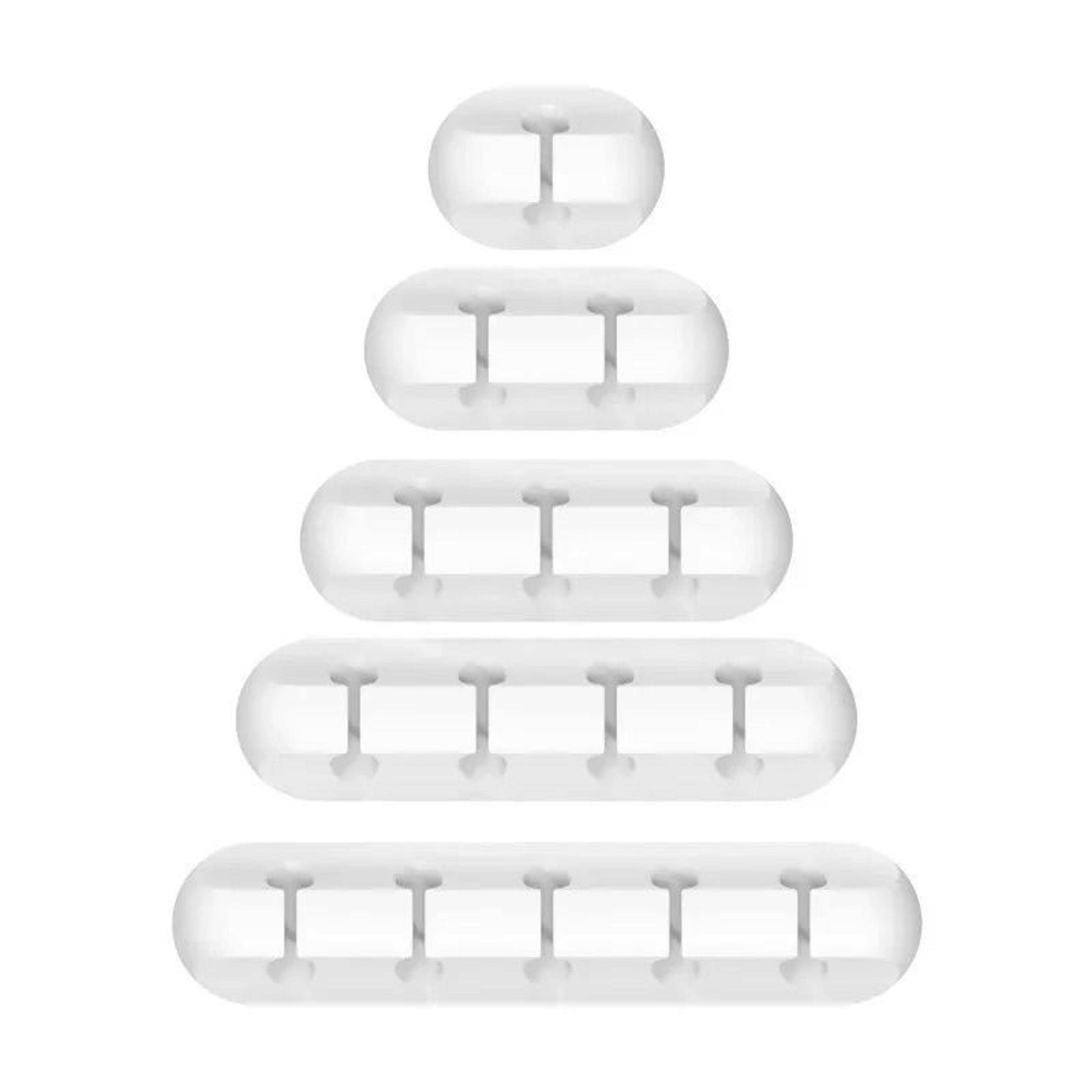 5Piece Silicone Cable Cord Organizer  HighPerformance USB Winder  SelfAdhesive Management Clips For 13