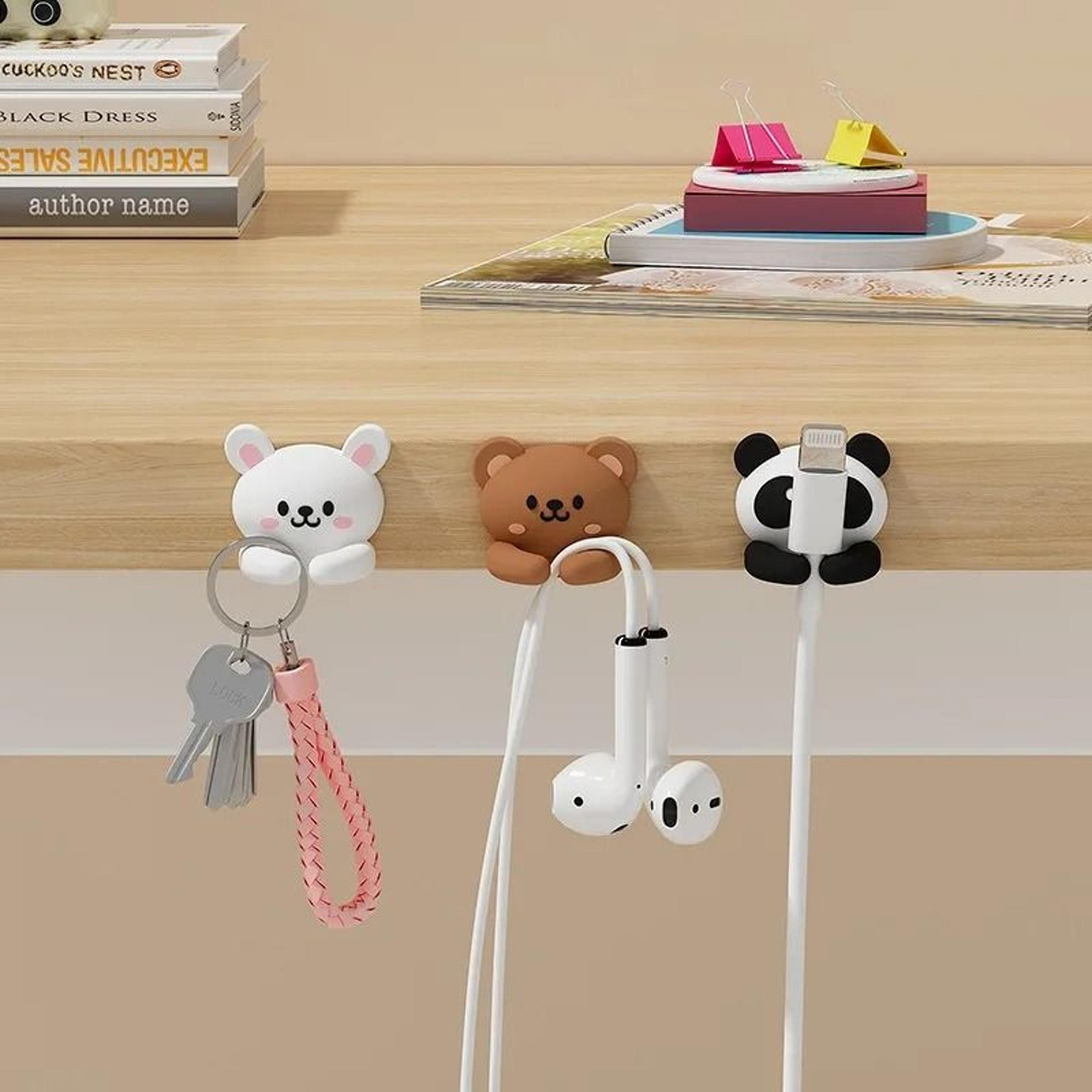 ZMLXQ05 Cute Cable Holder  HighPerformance Desktop Tidy Organizer  Flexible Table Cord Protector 1