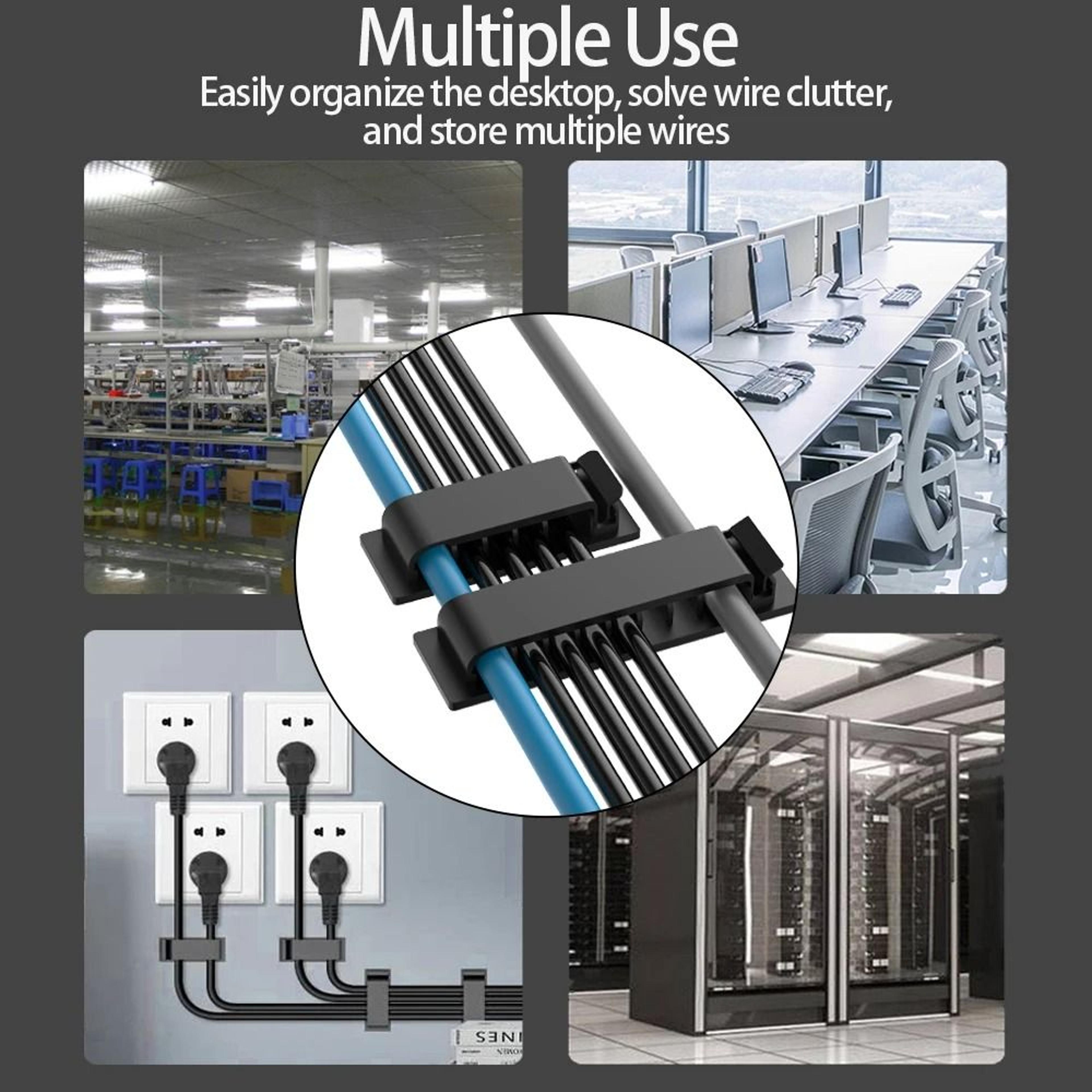 MultiSlot Silicone Cable Organizer  HighPerformance SelfAdhesive Wire Holder For Home  Office 4