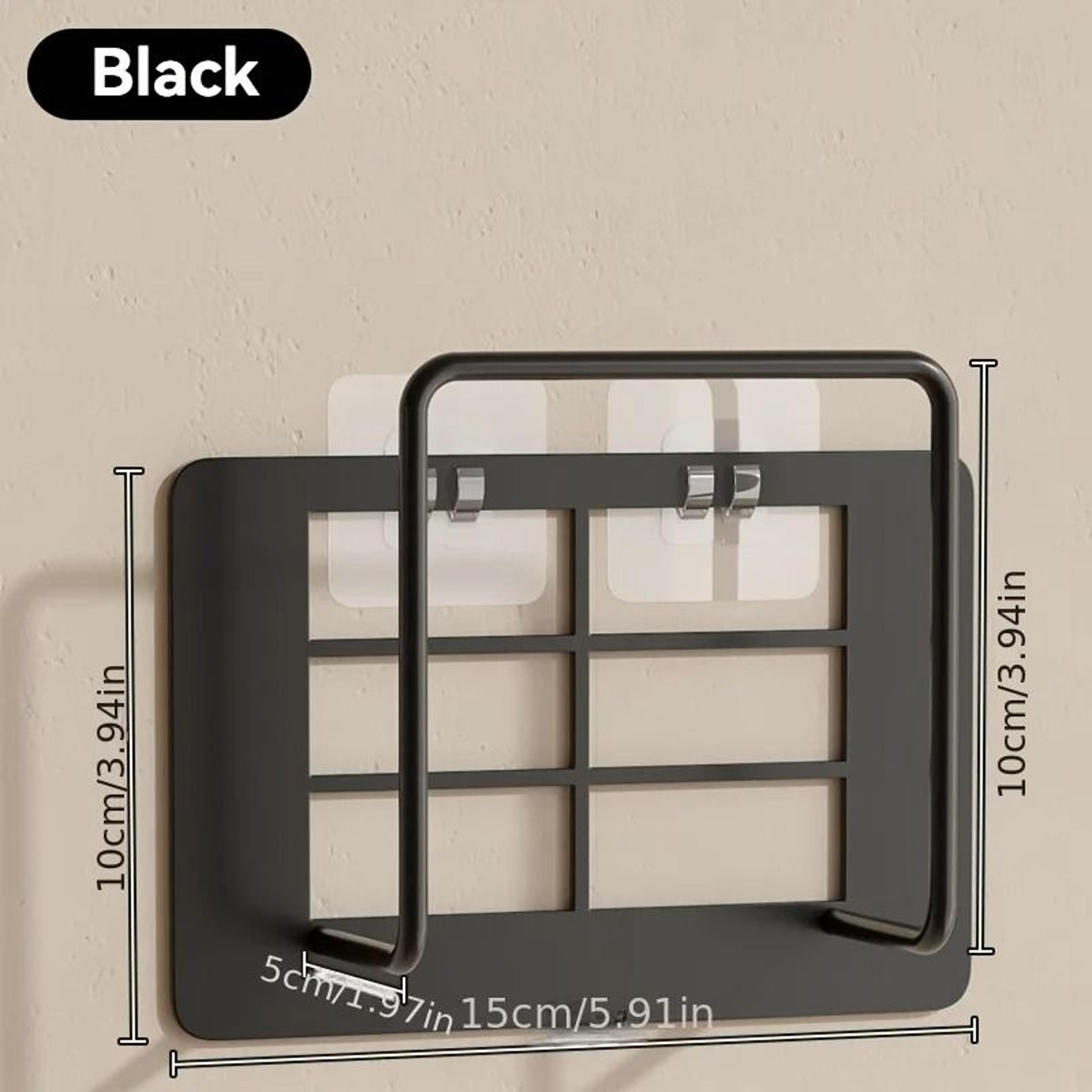 NonDrilling WallMounted Router Bracket  HighPerformance MultiPurpose Cast Iron Storage Rack 7