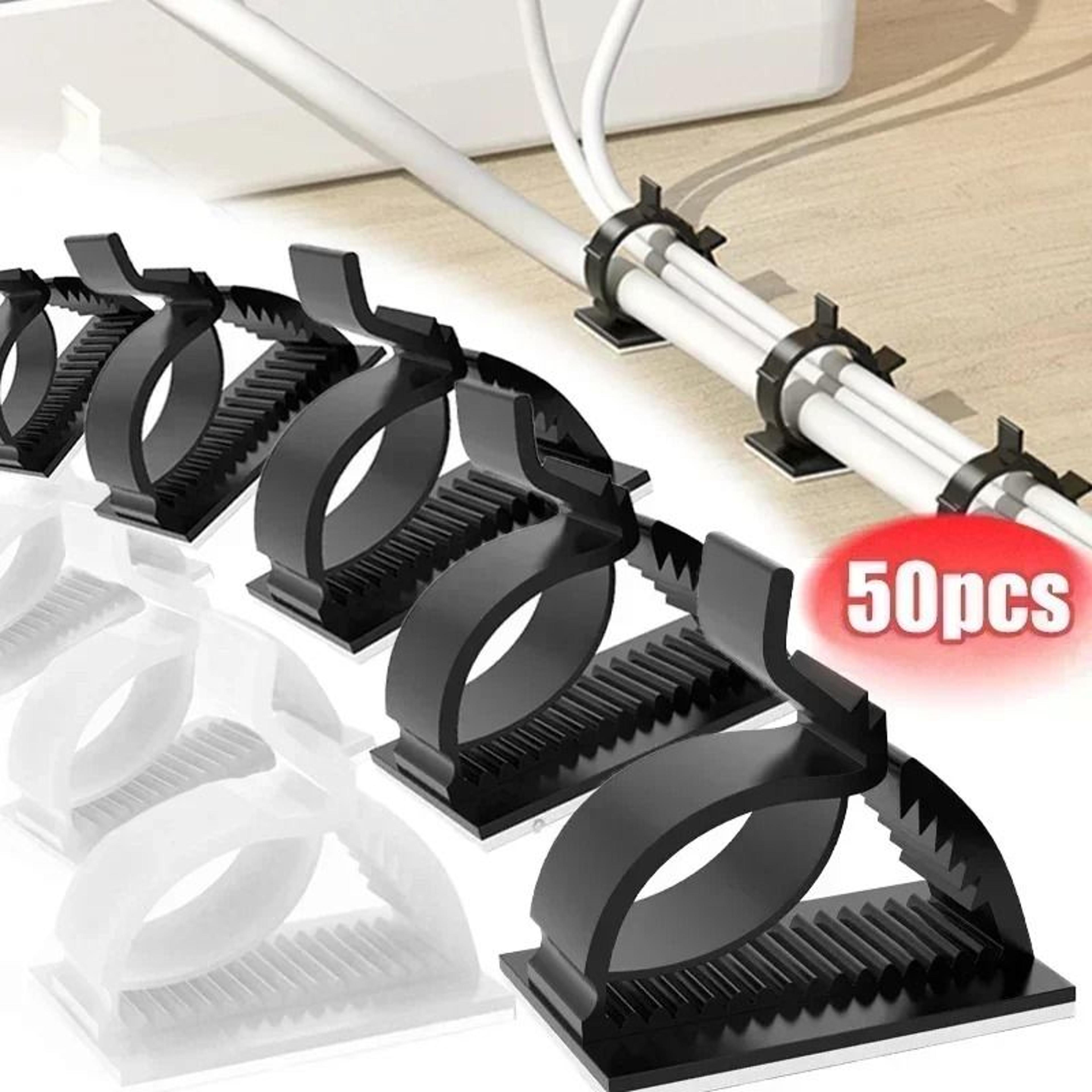Universal Adjustable SelfAdhesive Cable Clips  HighPerformance Wire Clamps For Desk  Car Management 0