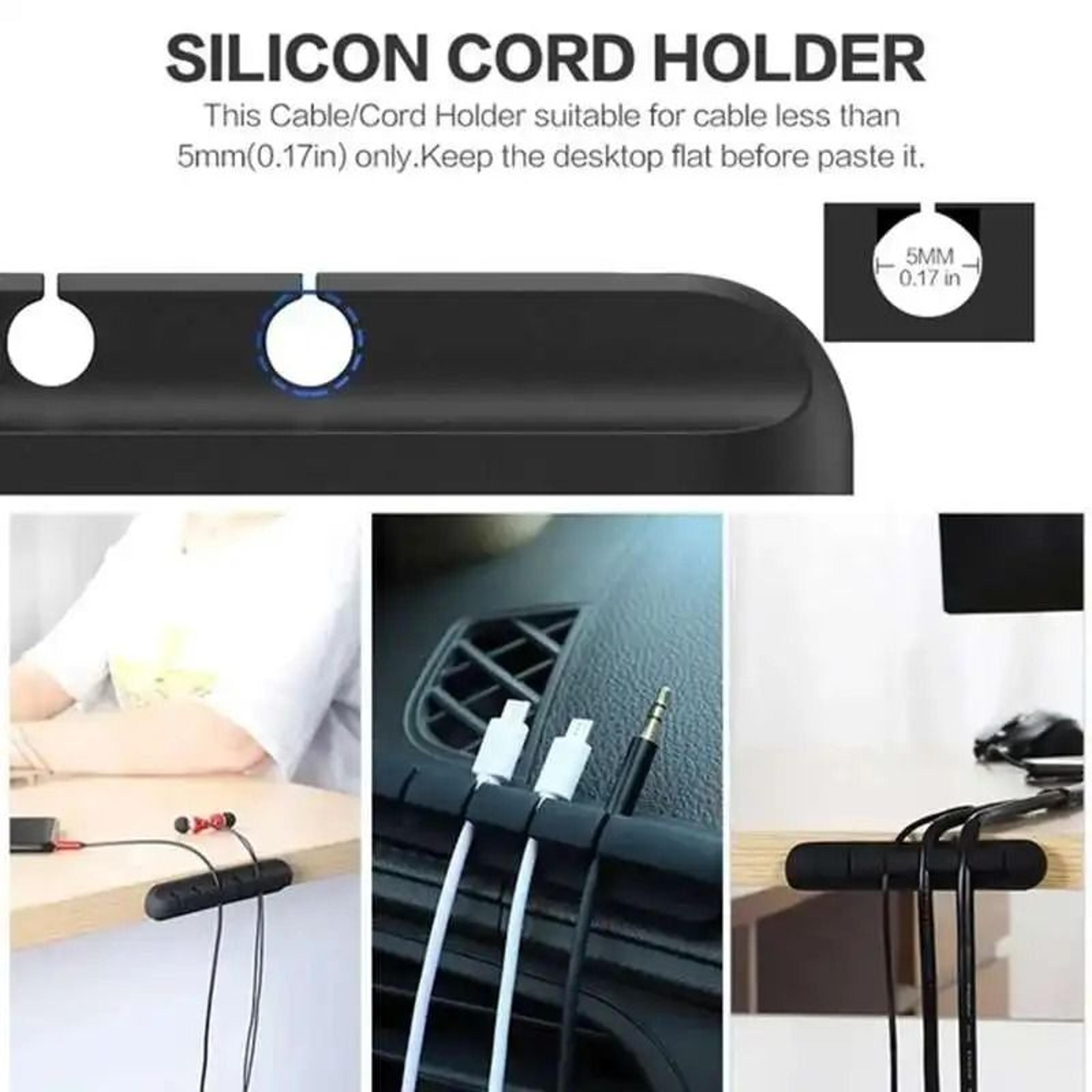 Silicone USB Cable Organizer  HighPerformance Desktop Tidy Clips  Mouse Wire Management Holder 4
