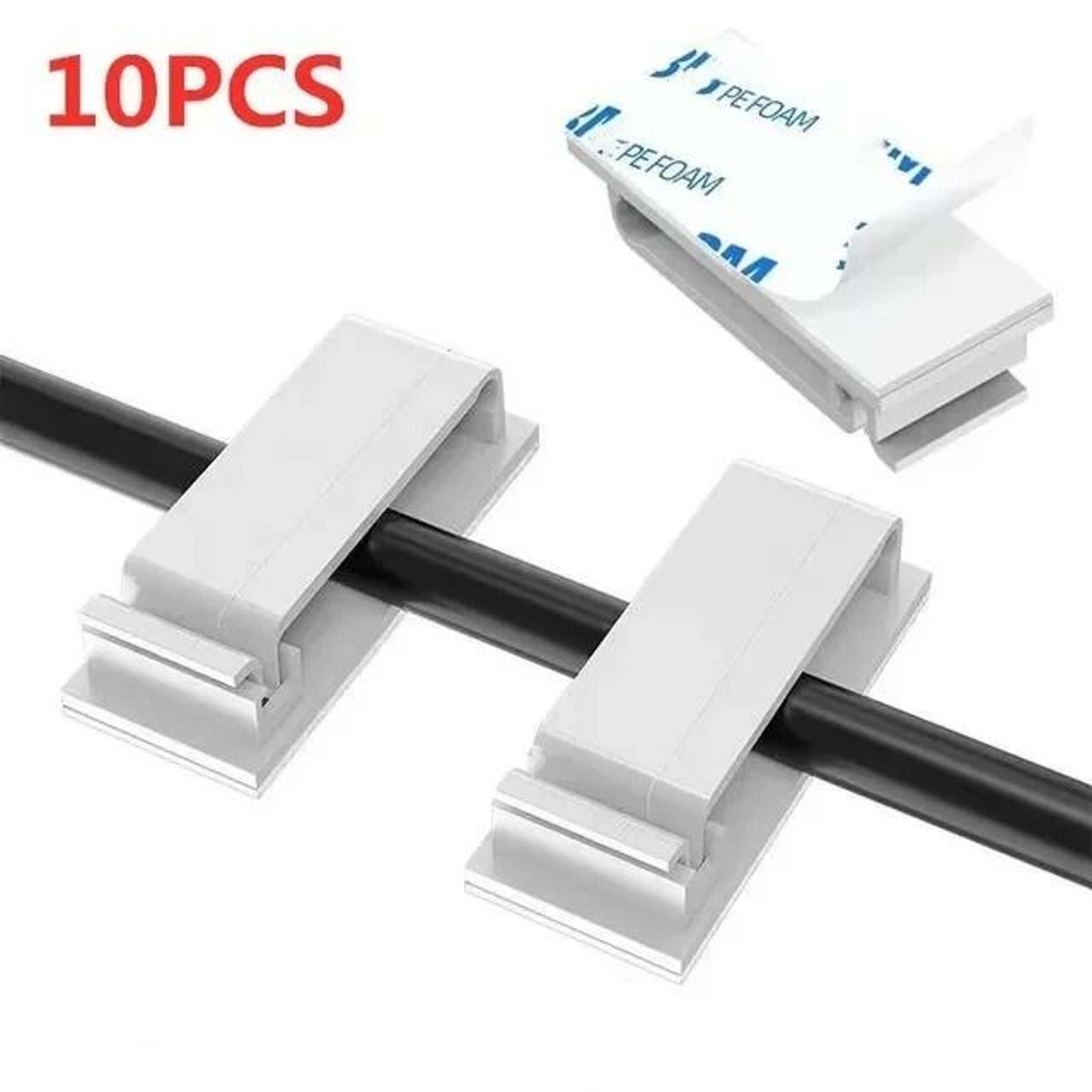 SelfAdhesive Wire Organizer  HighPerformance Harness Clamp  Cord Management Clip For PC  USB Cables 10