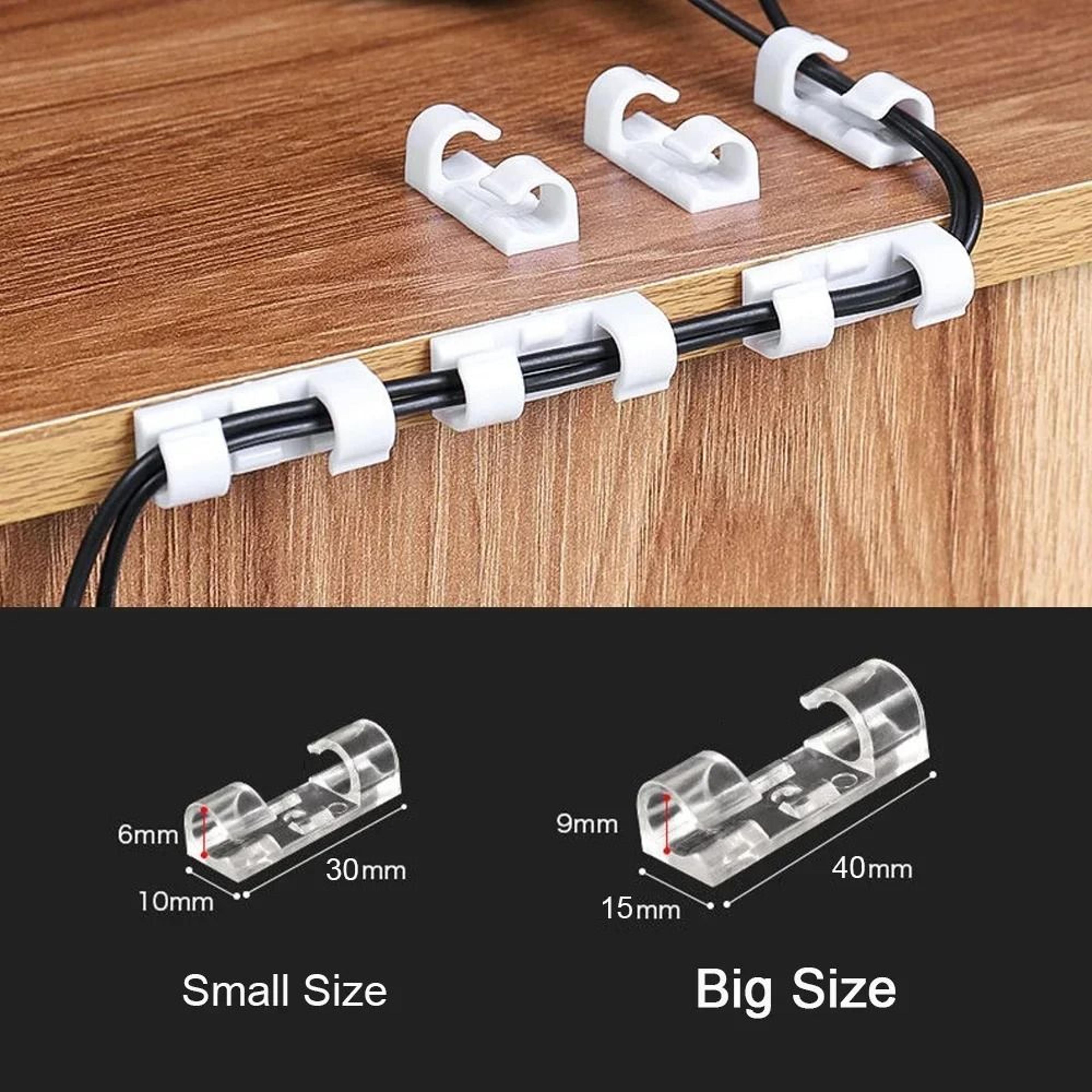 SelfAdhesive Desktop Cable Clips  HighPerformance PC Mouse  USB Power Cord Organizer 1