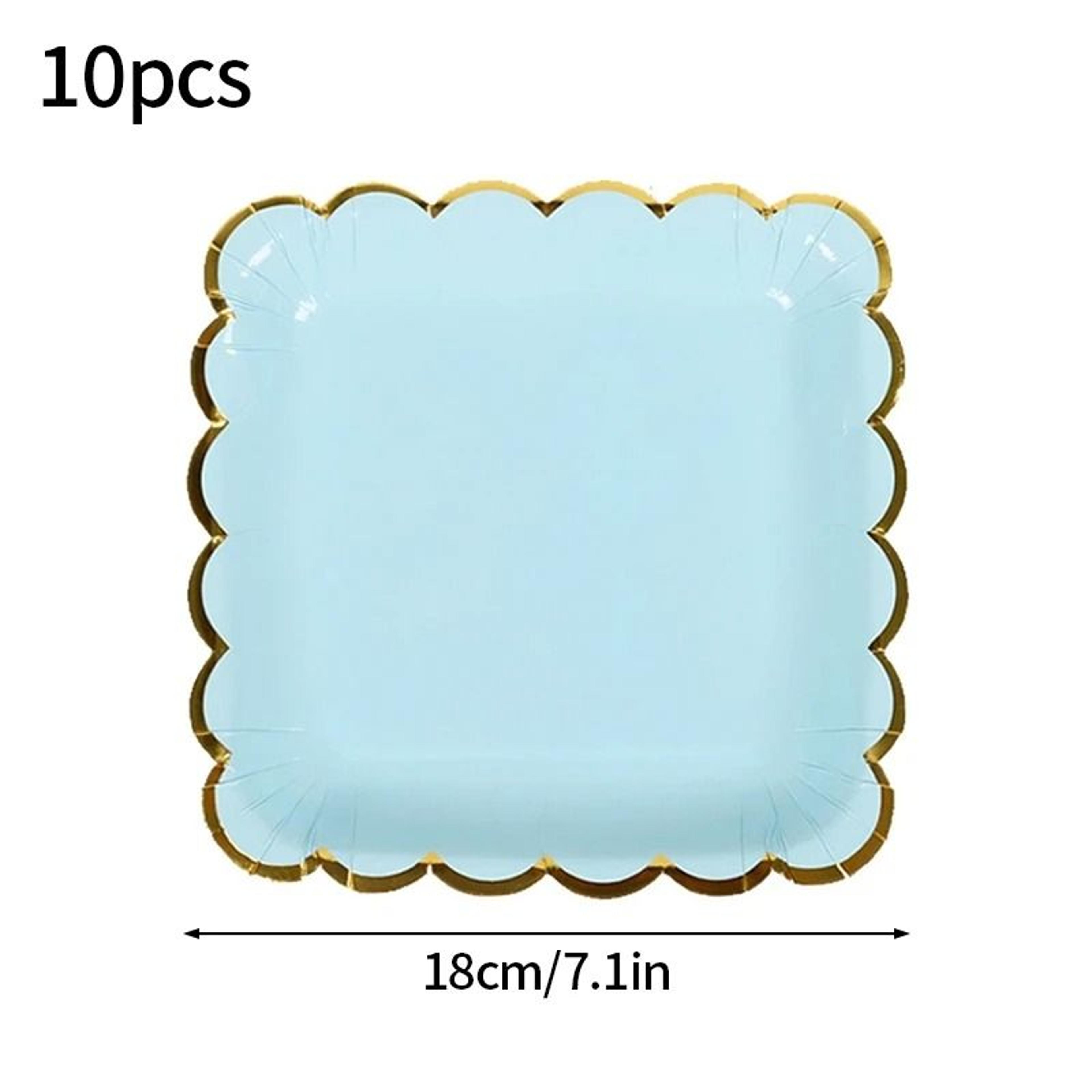 Solid Color Premium Disposable Tableware  HighPerformance Party Supplies For Weddings  Birthdays 10