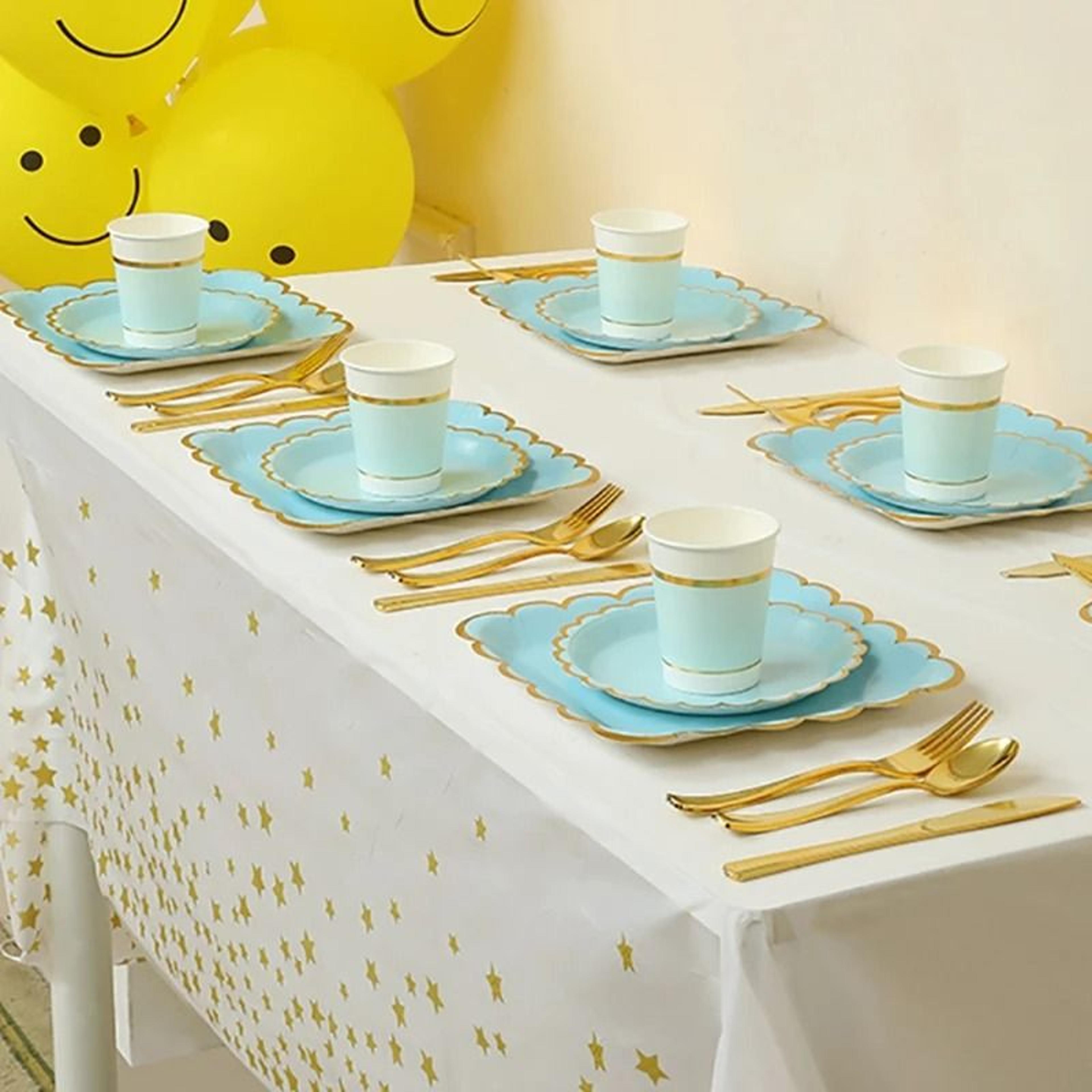 Solid Color Premium Disposable Tableware  HighPerformance Party Supplies For Weddings  Birthdays 4