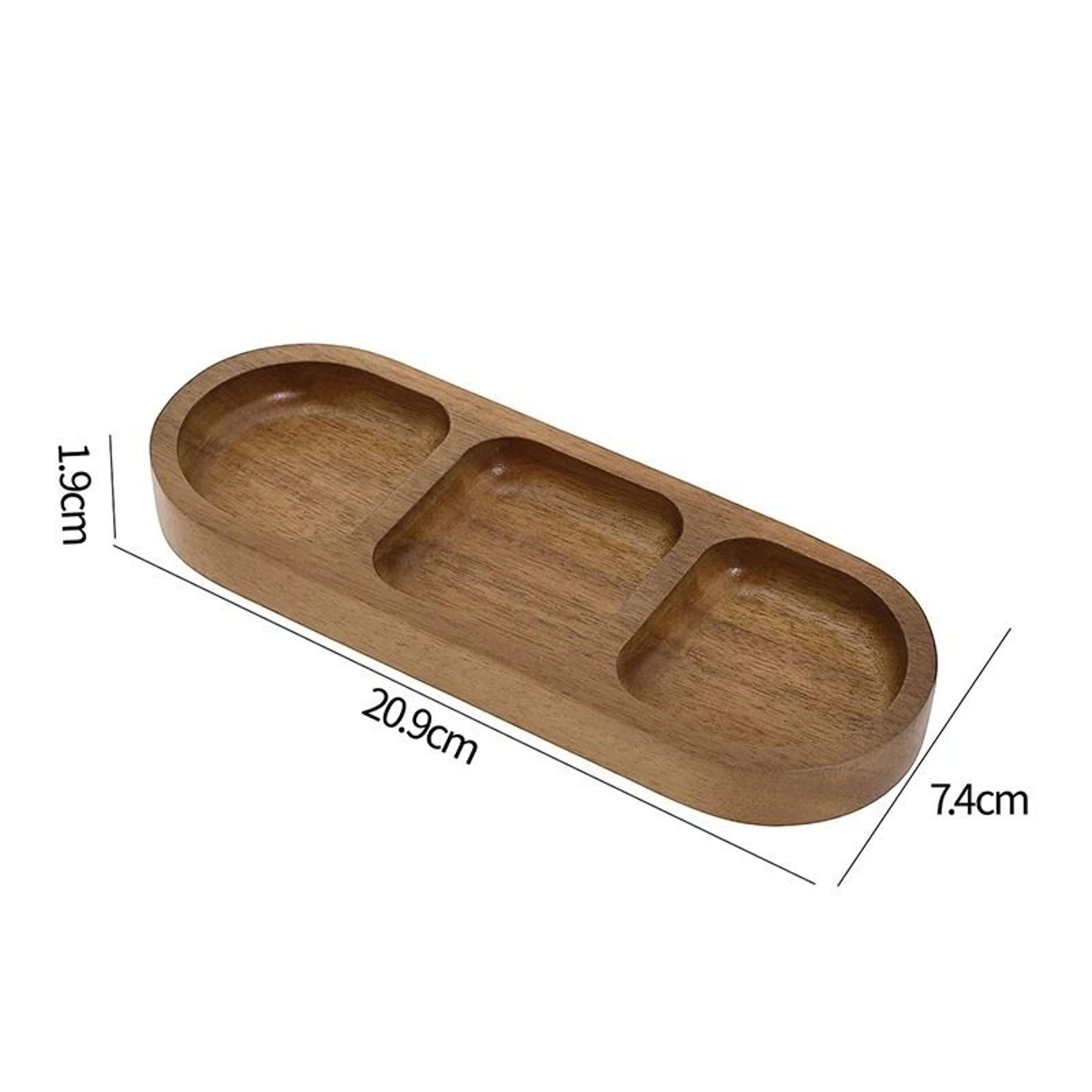 Mini Bamboo Decorative Tray  HighPerformance Creative Coffee Cup Mat  Wood Flower Pot Saucer 6