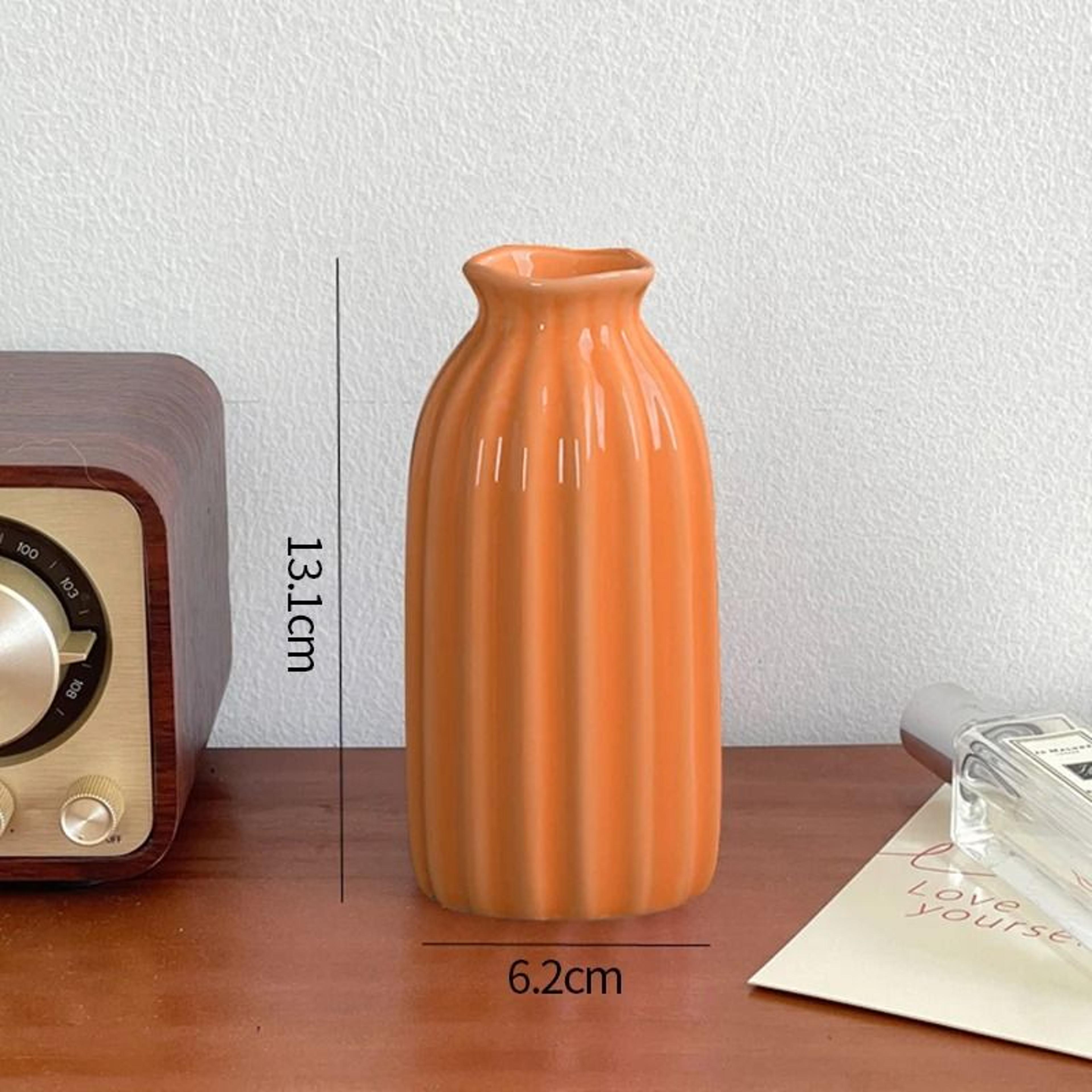 Modern Ceramic Bud Vase  HighPerformance Candy Color Small Flower Vase  Desktop Ornament 17