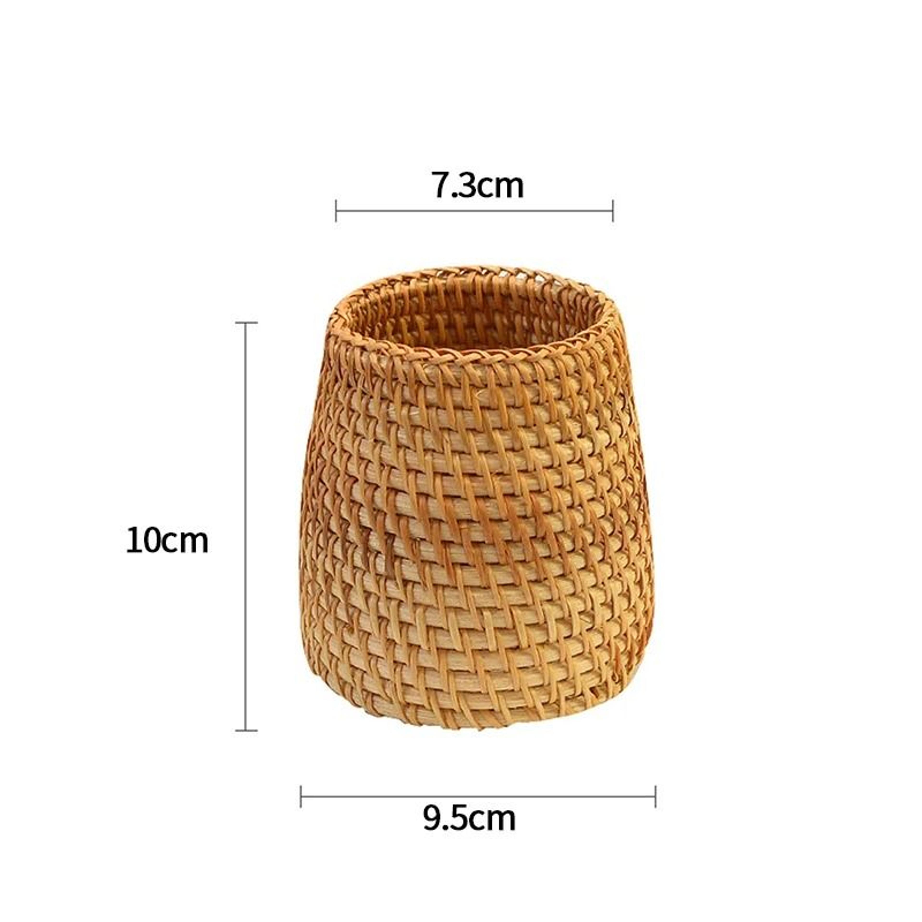 Natural Seaweed Weave Vase  HighPerformance Pastoral Rattan  Bamboo Floral Arrangement Basket 6