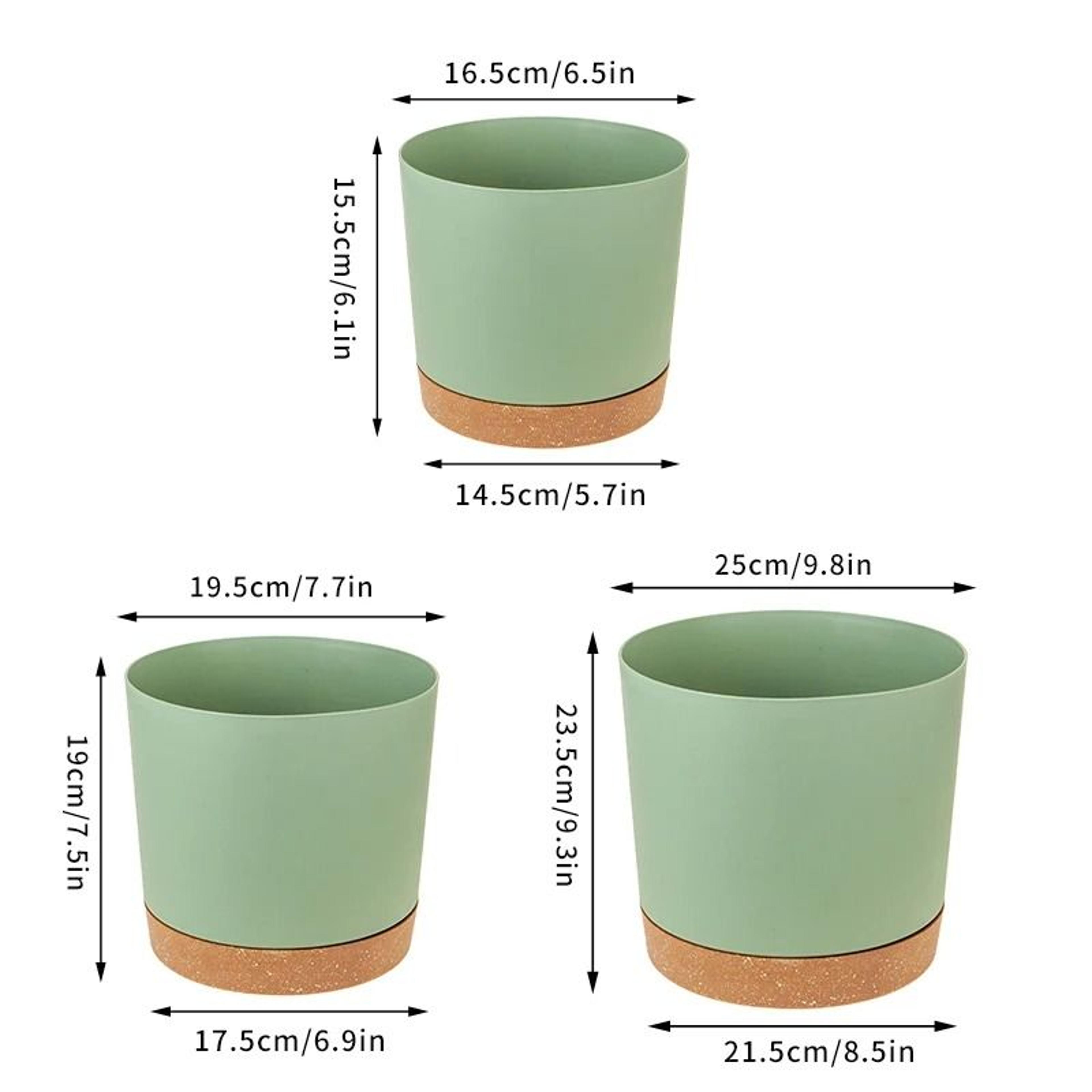 SelfWatering Plant Pots  HighPerformance Automatic Plastic Flowerpots With Integrated Saucer 5