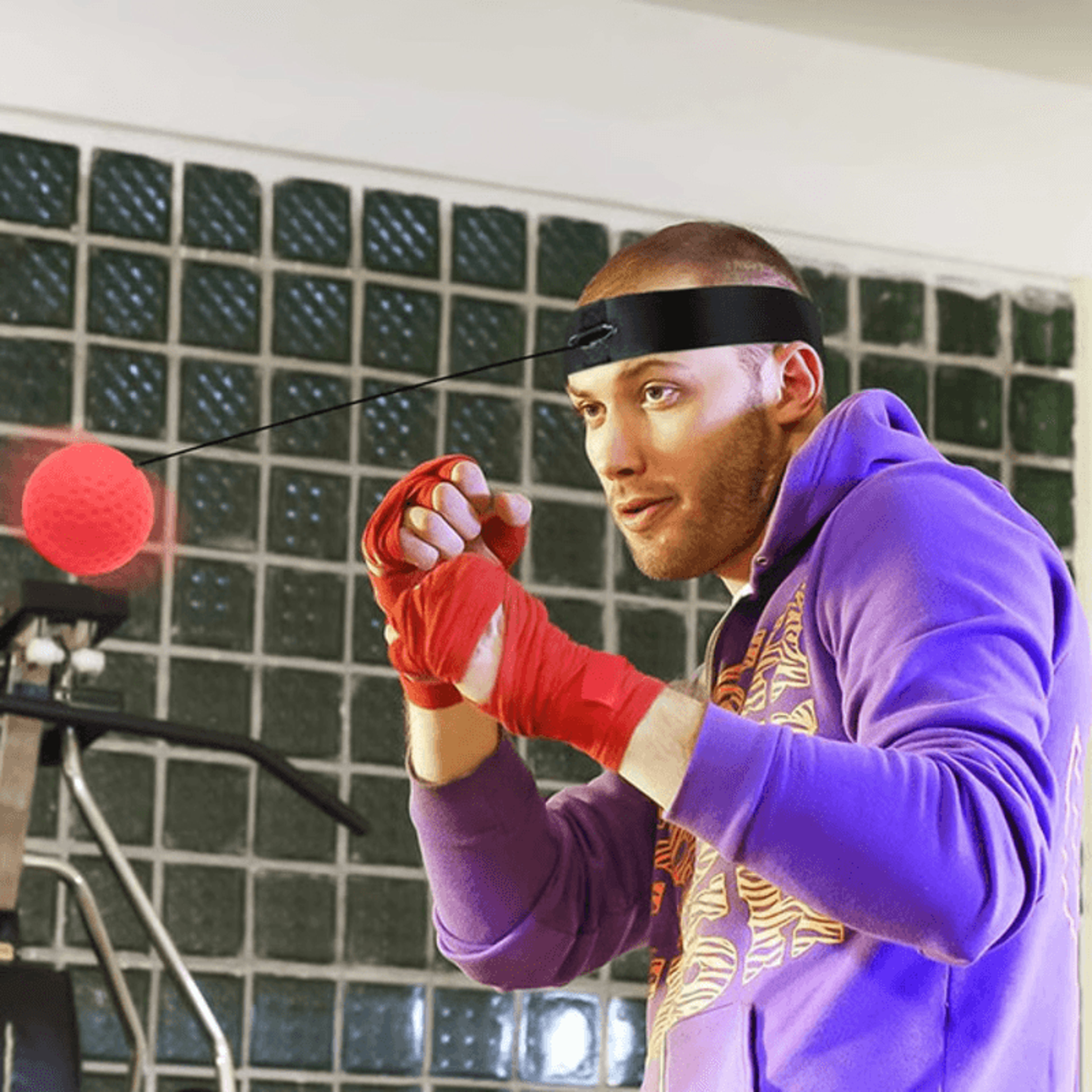 Reflex Boxing Ball Trainer  Lightweight Headband Set For Speed  Agility 0
