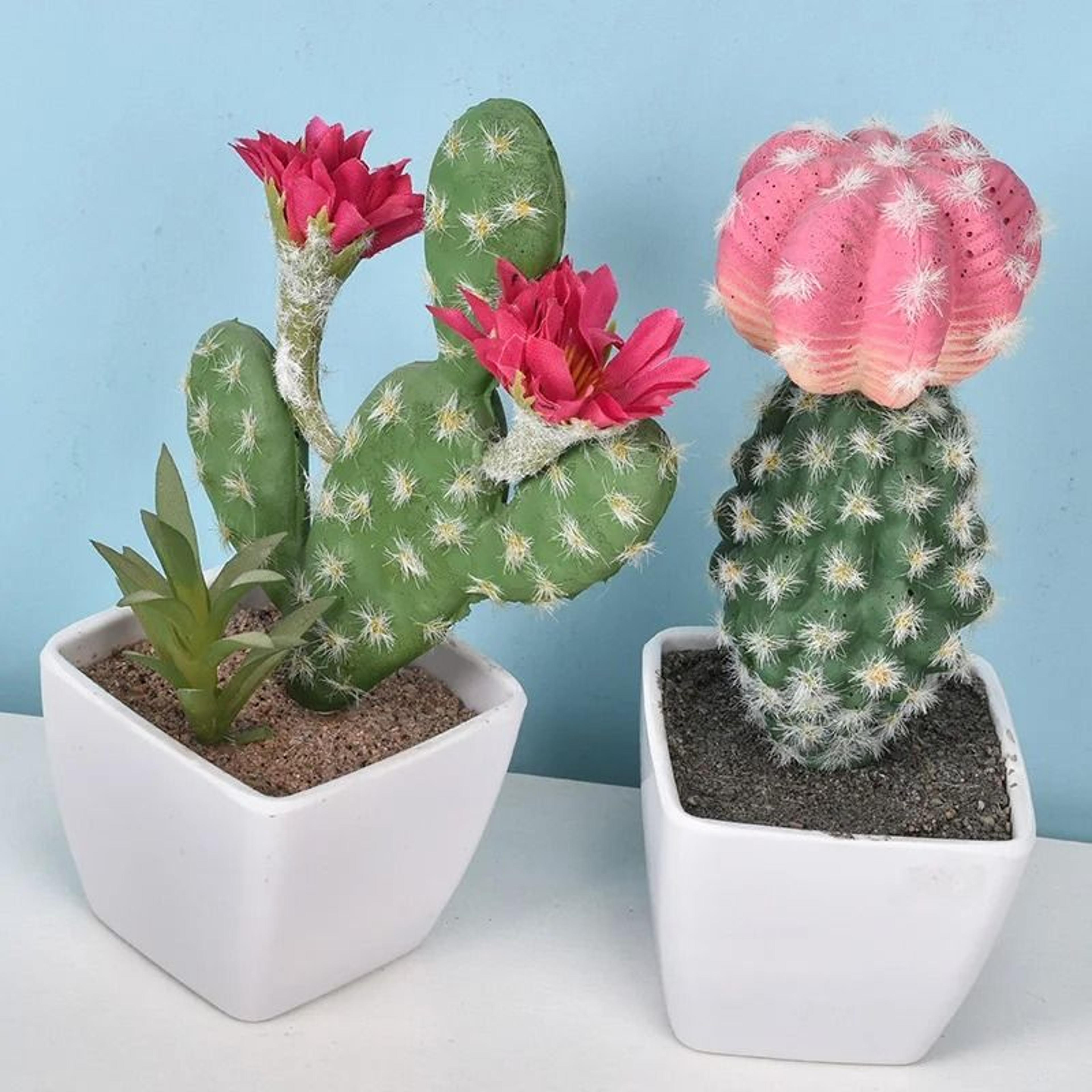 Mini Realistic Fake Cactus  HighPerformance Artificial Succulent Without Pot  Cute Potted Plant Dec 4