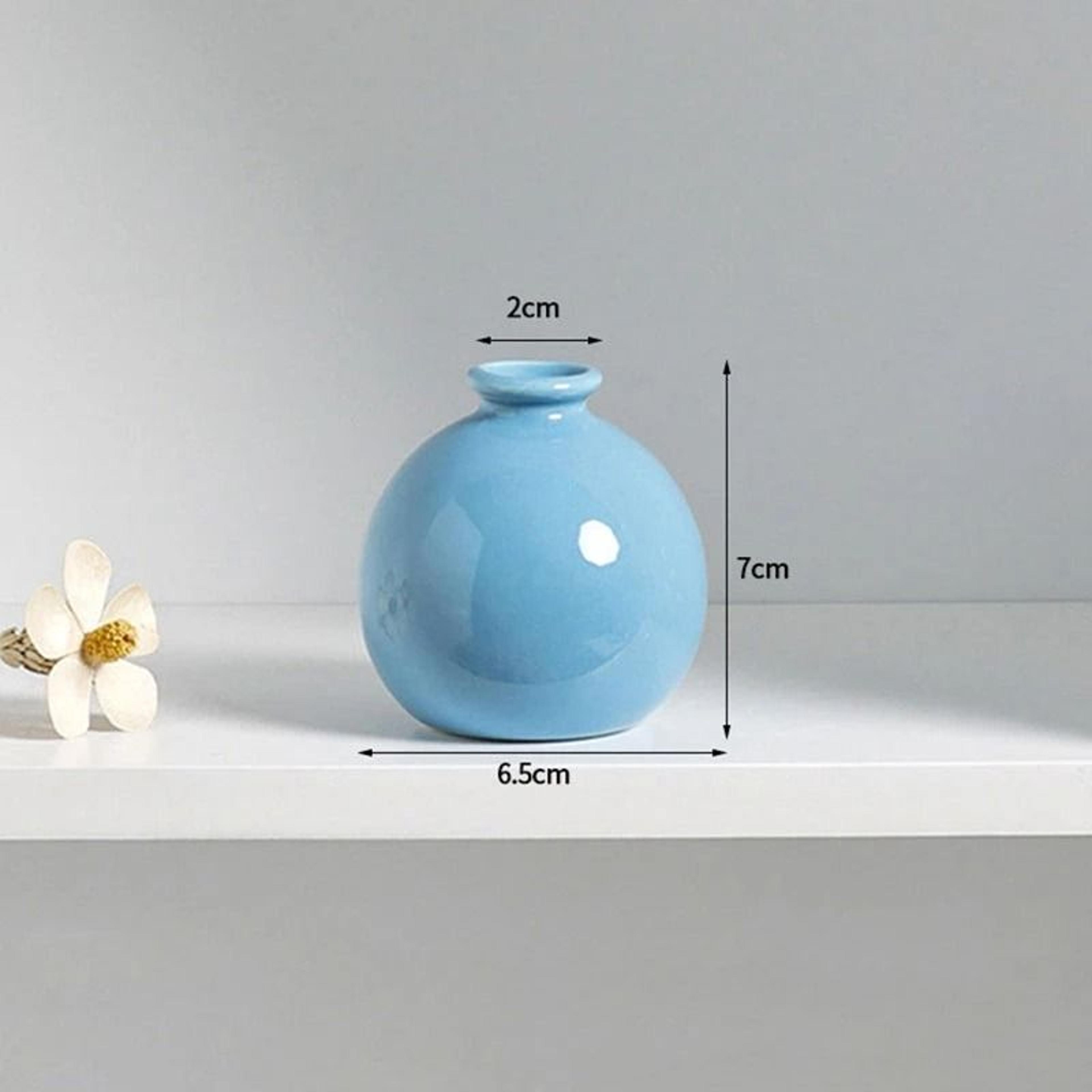 Korean Style Ceramic Bud Vase  HighPerformance Mini Flower Vase  Single Stem Decorative Floral Hold 6