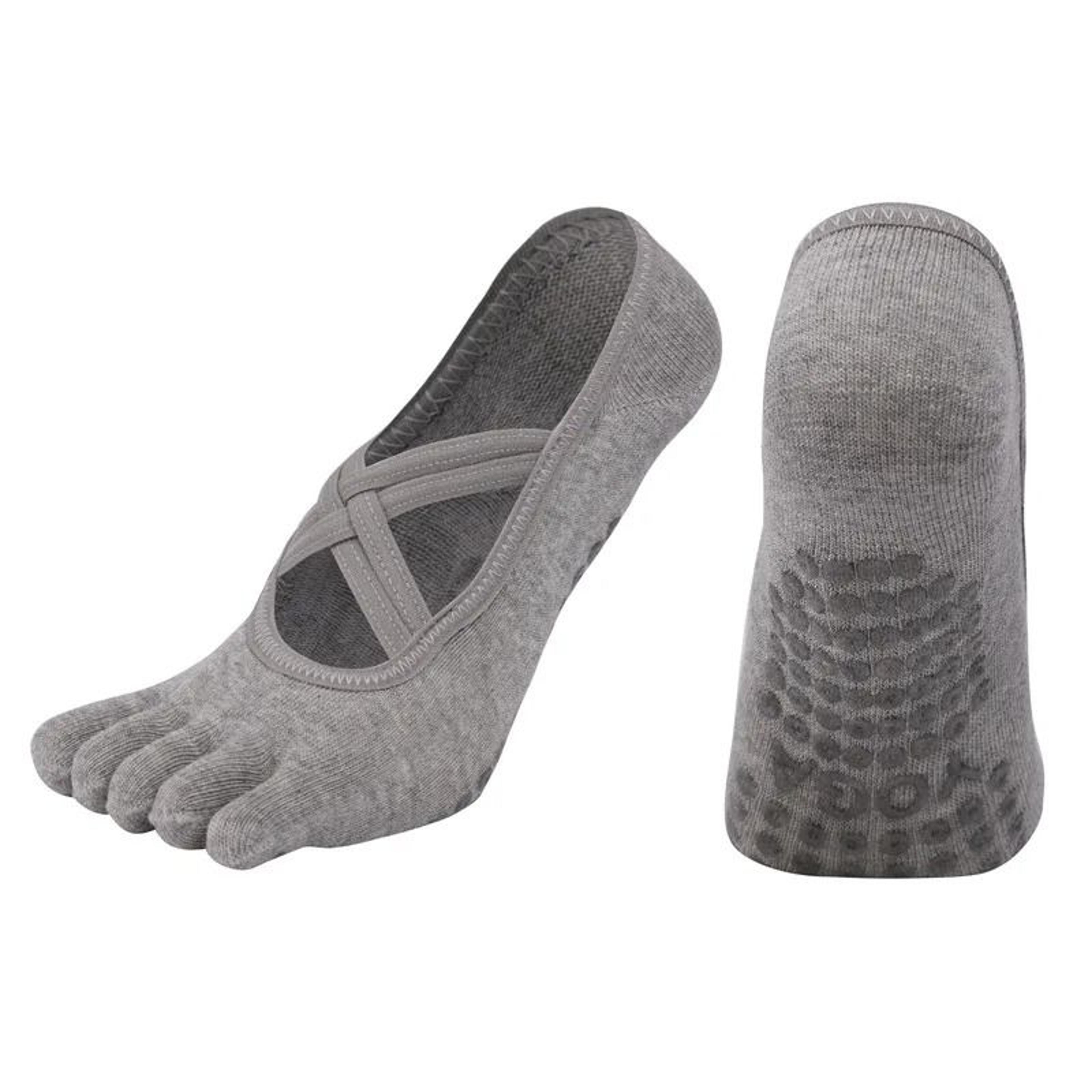 FiveToe AntiSlip Pilates Socks  HighPerformance Silicone Grip Yoga Socks  Bandage Fitness Sports Co 7