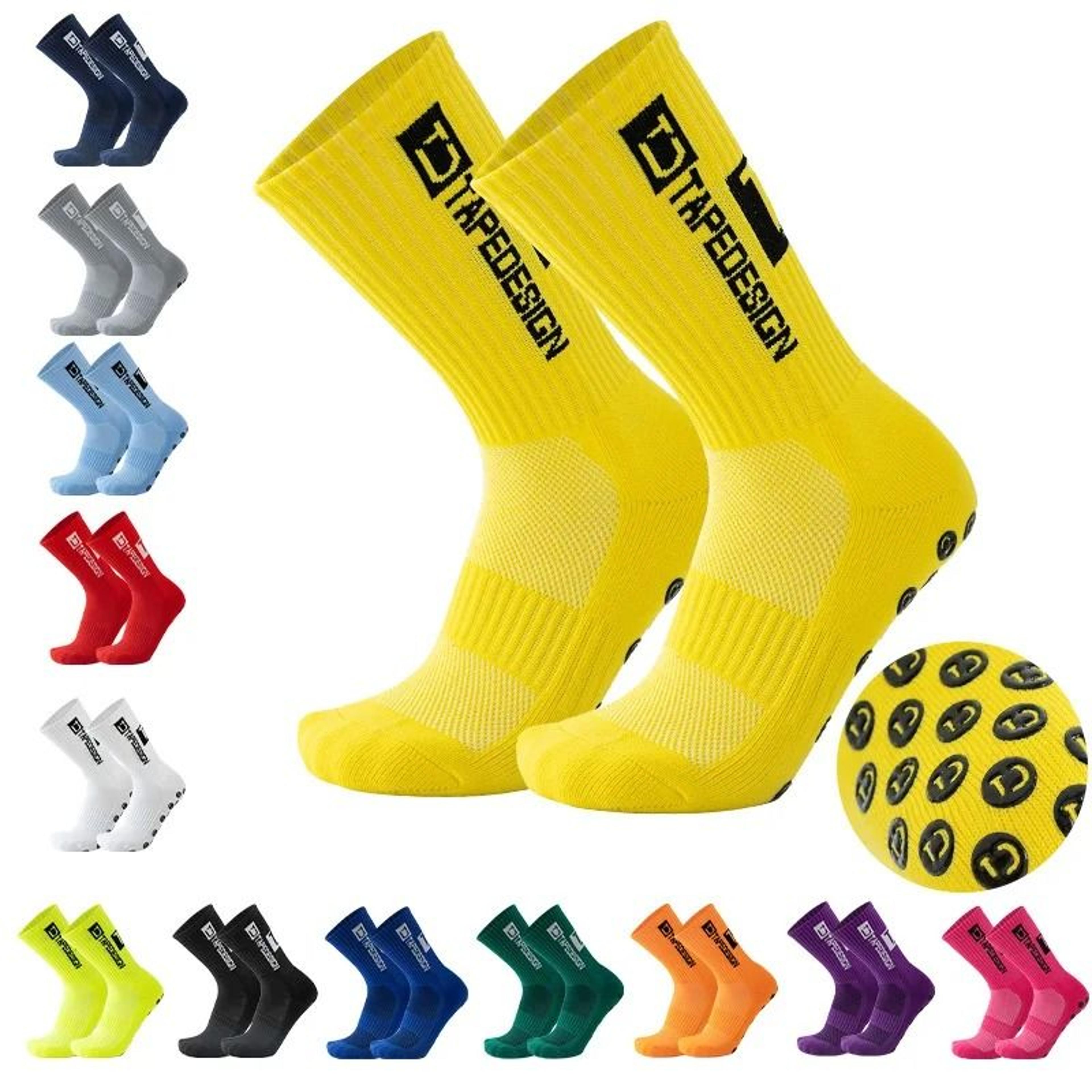 2025 anti-slip tape football socks – high-performance mid-calf soccer grip & non-slip sports gear