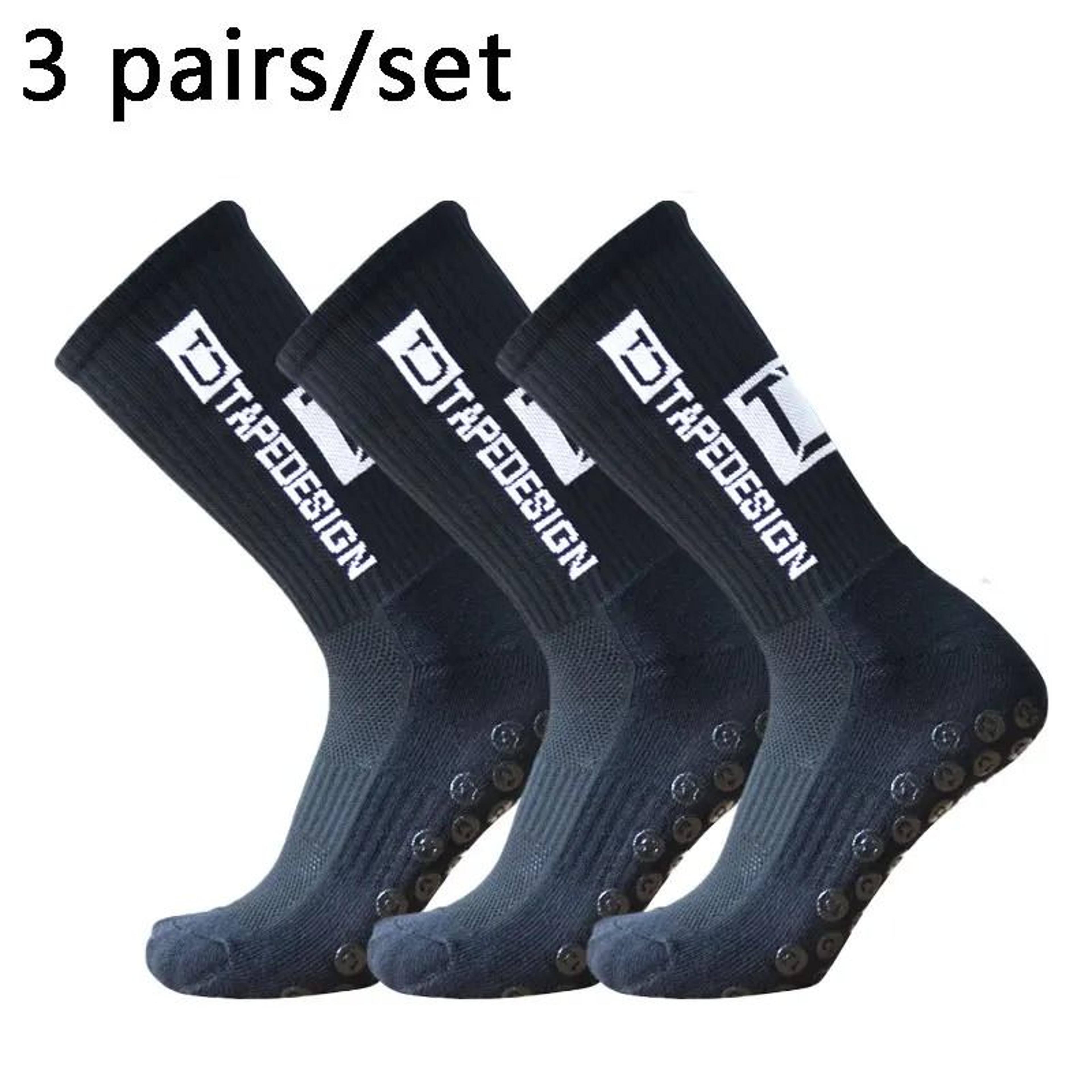 Professional AntiSlip Soccer Grip Socks  HighPerformance 3Pair Set For Outdoor Sports Football  Yog 4