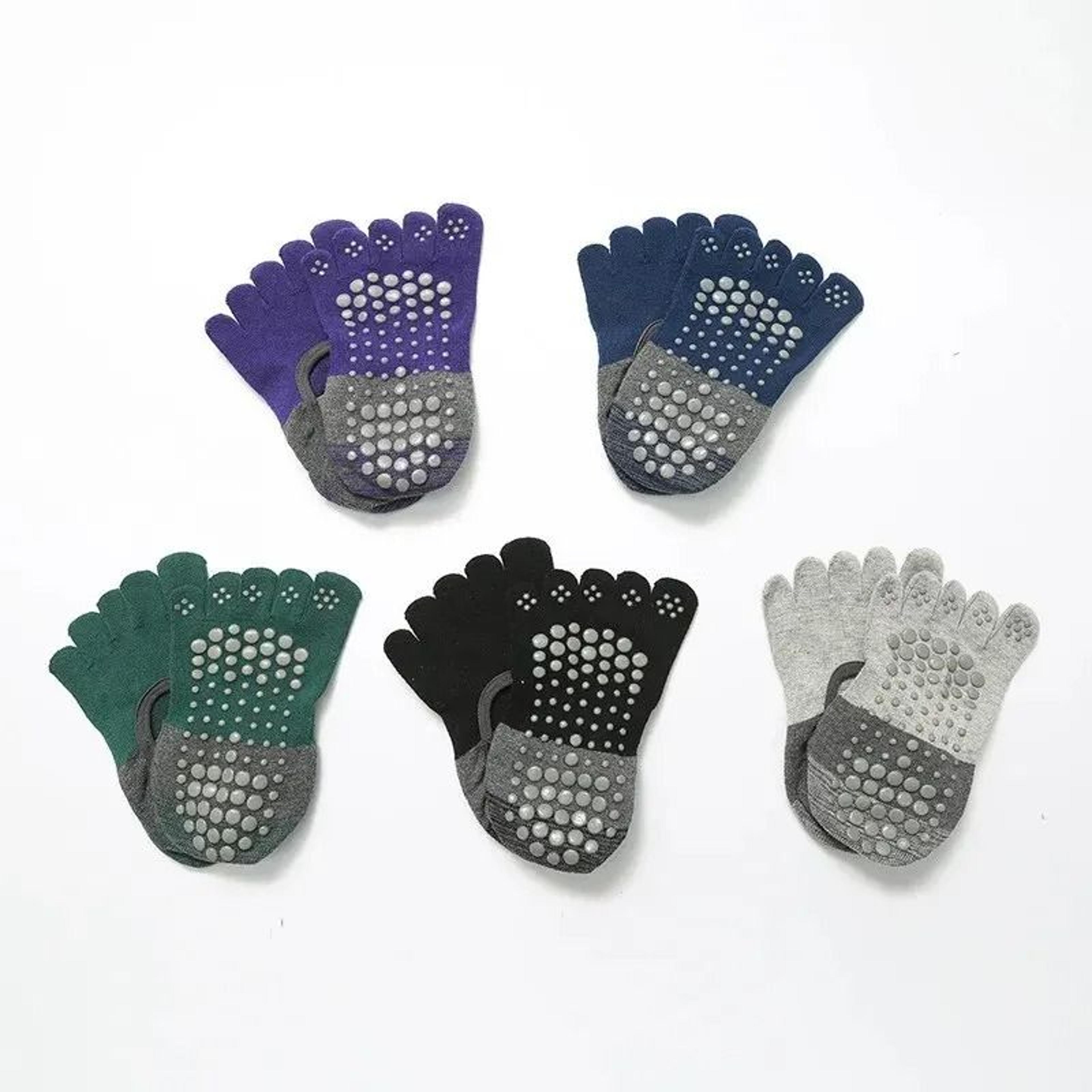 FiveFinger Backless Yoga Socks  HighPerformance NonSlip Pilates Grip  Breathable Cotton Ballet Danc 5
