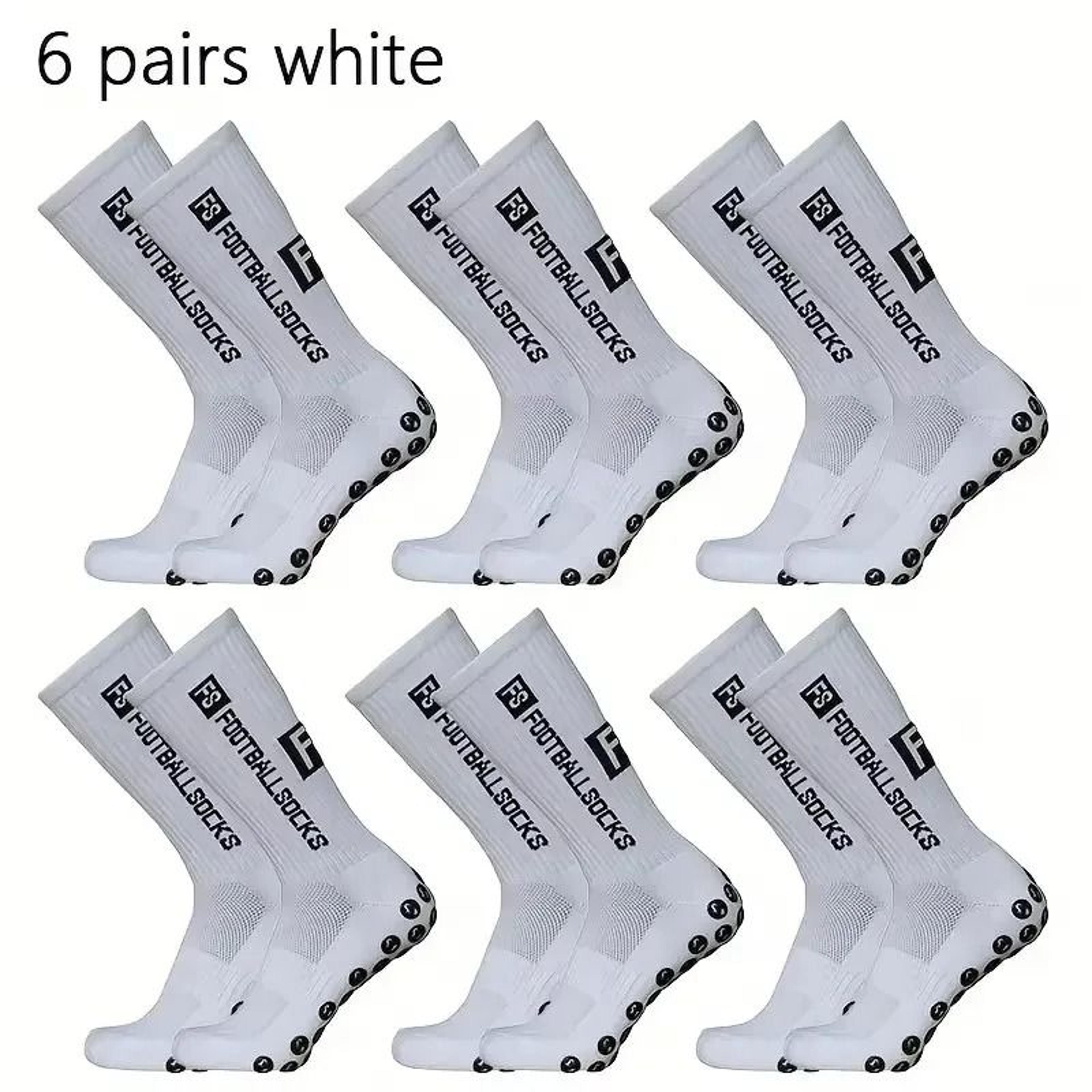 6 Pairs Professional Soccer Grip Socks Non Slip Silicone Bottom Breathable Football Sports Socks 1