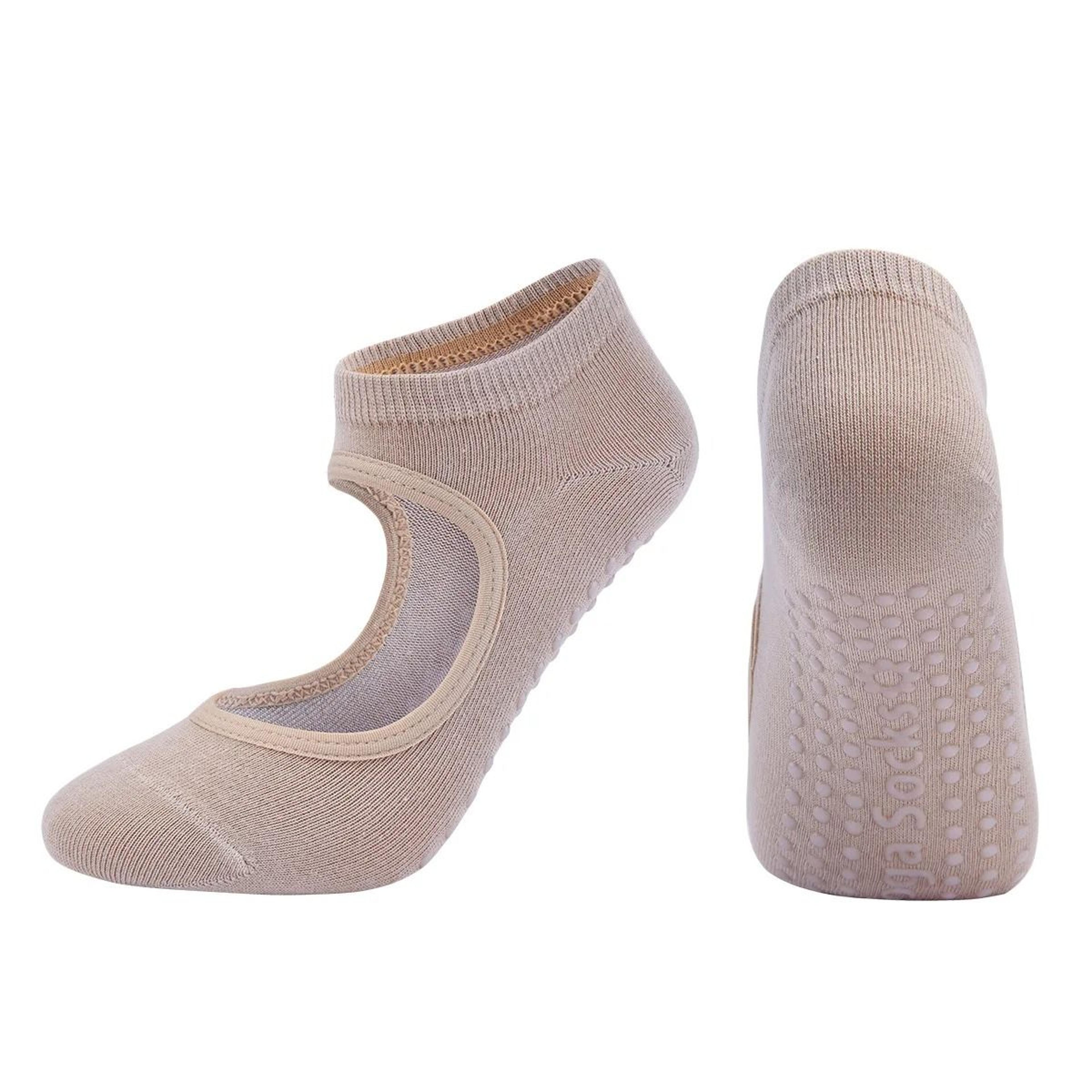 Silicone Anti Slip Backless Yoga Socks Women Pilates Indoor Dance Ballet Fitness Sports Socks 9