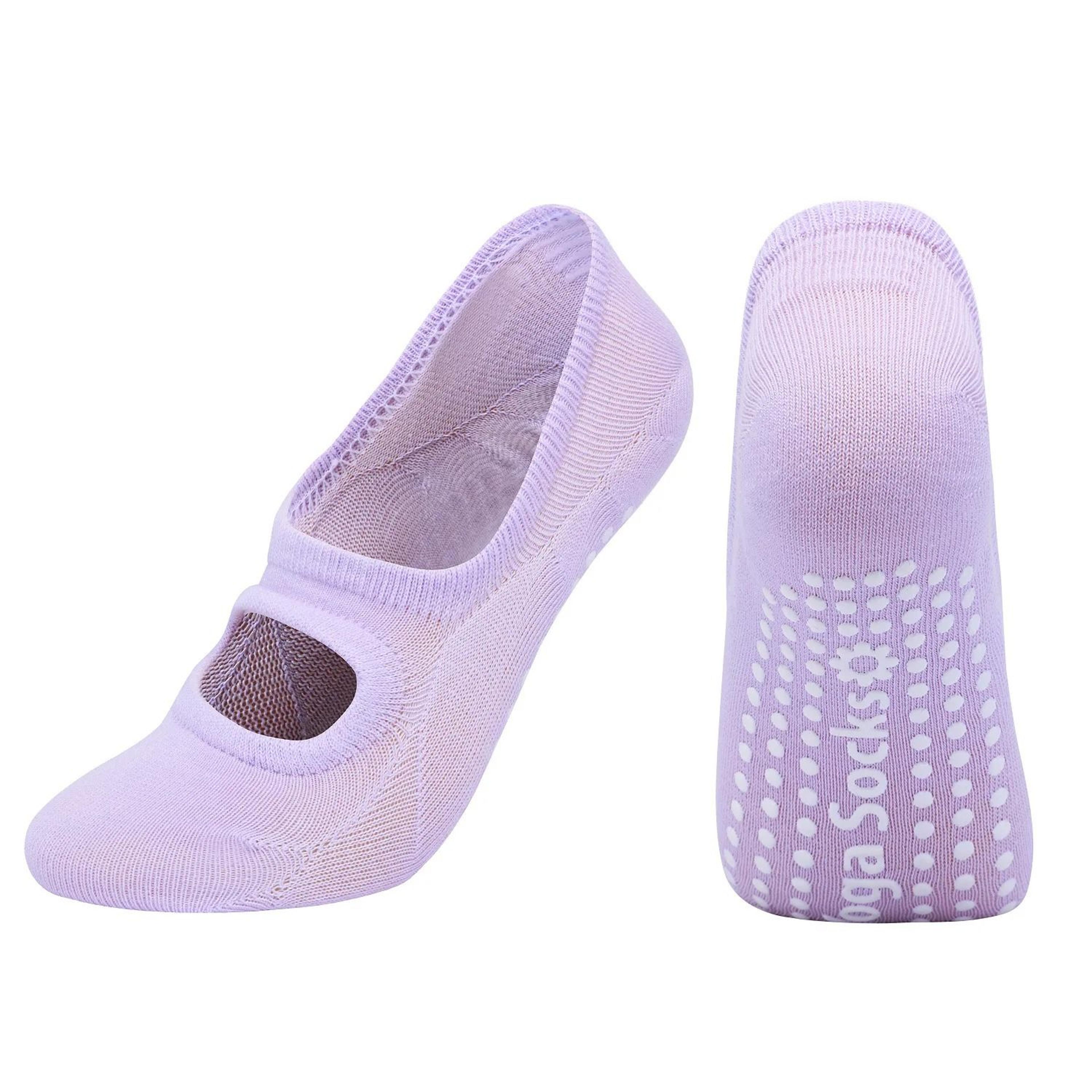Silicone Anti Slip Backless Yoga Socks Women Pilates Indoor Dance Ballet Fitness Sports Socks 5