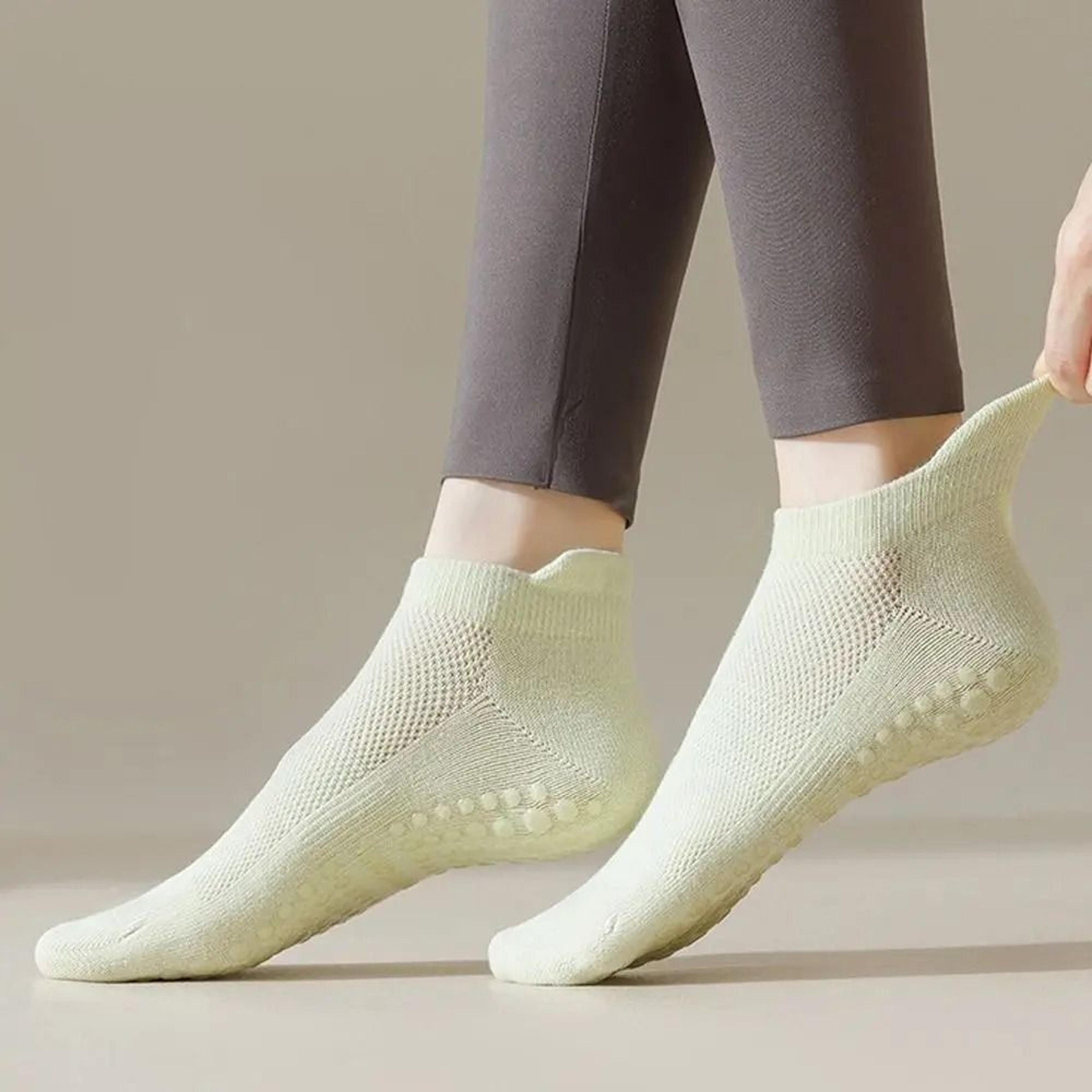 Professional Silicone Non Slip Yoga Socks Backless Breathable Sports Socks Elastic Pilates Socks Wo 6
