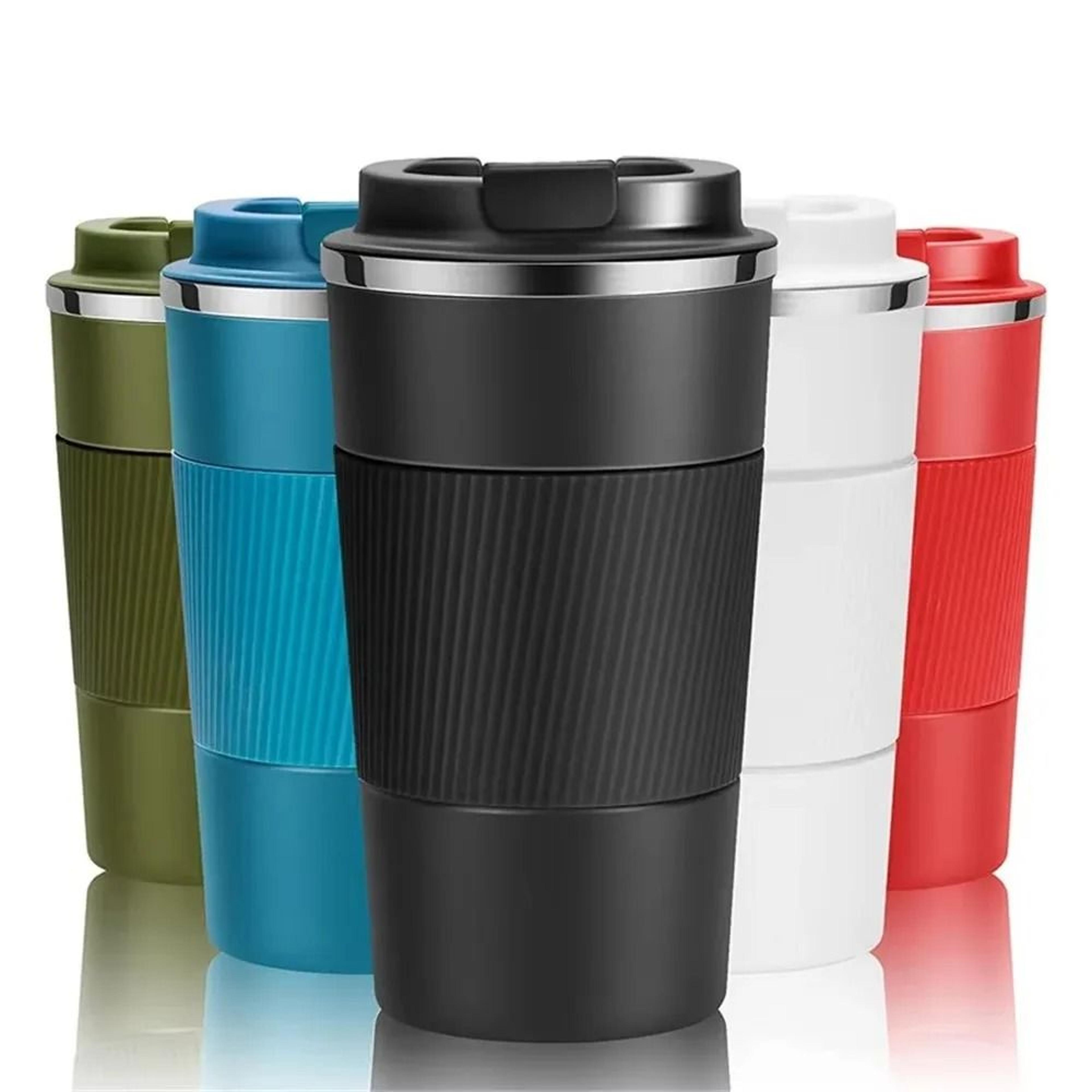 304 Stainless Steel Vacuum Insulated Water Bottle Anti Slip Coffee Thermal Mug Portable Office Gift 4