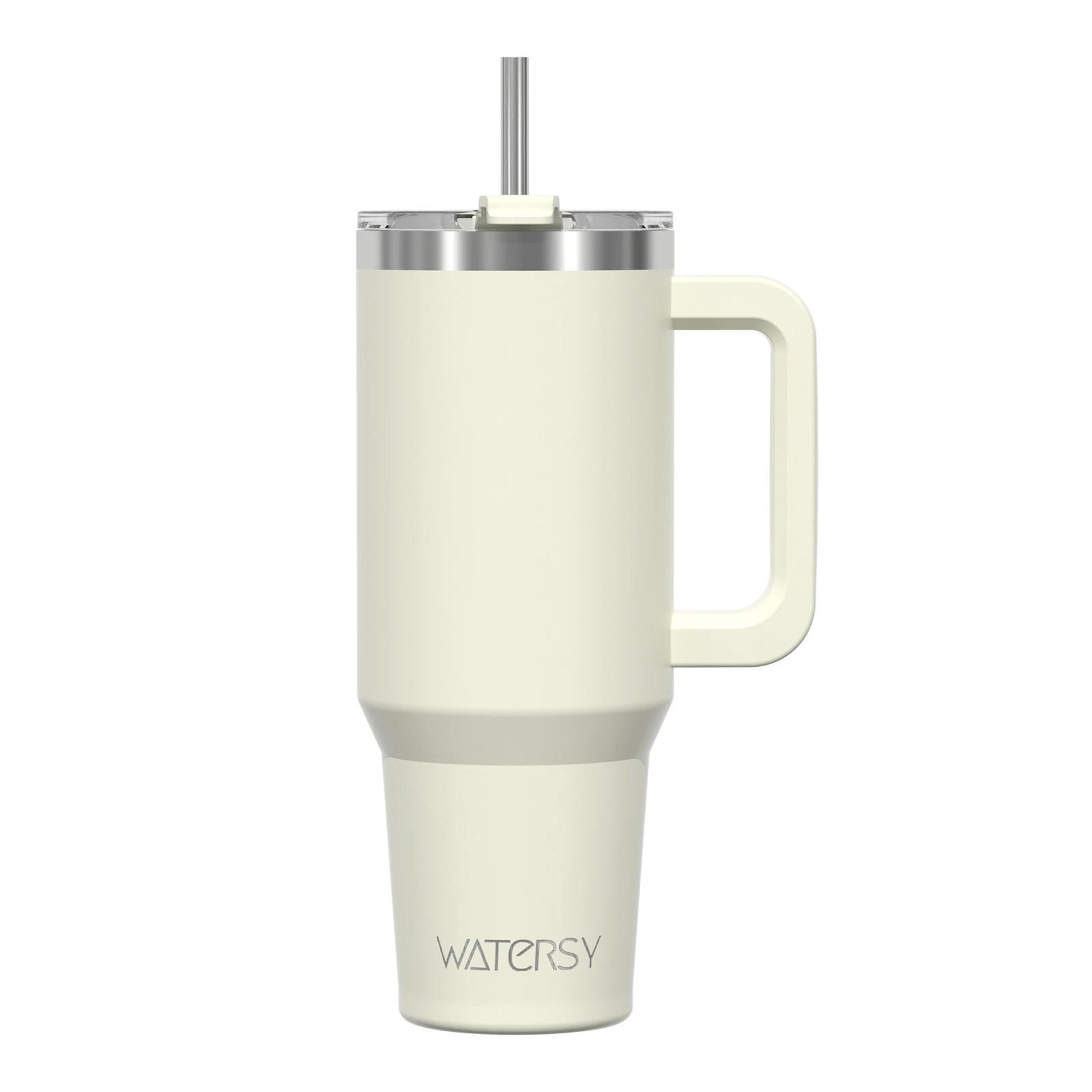 20oz Stainless Steel Insulated Tumbler With Handle And Straw Portable Car Travel Thermal Mug 6
