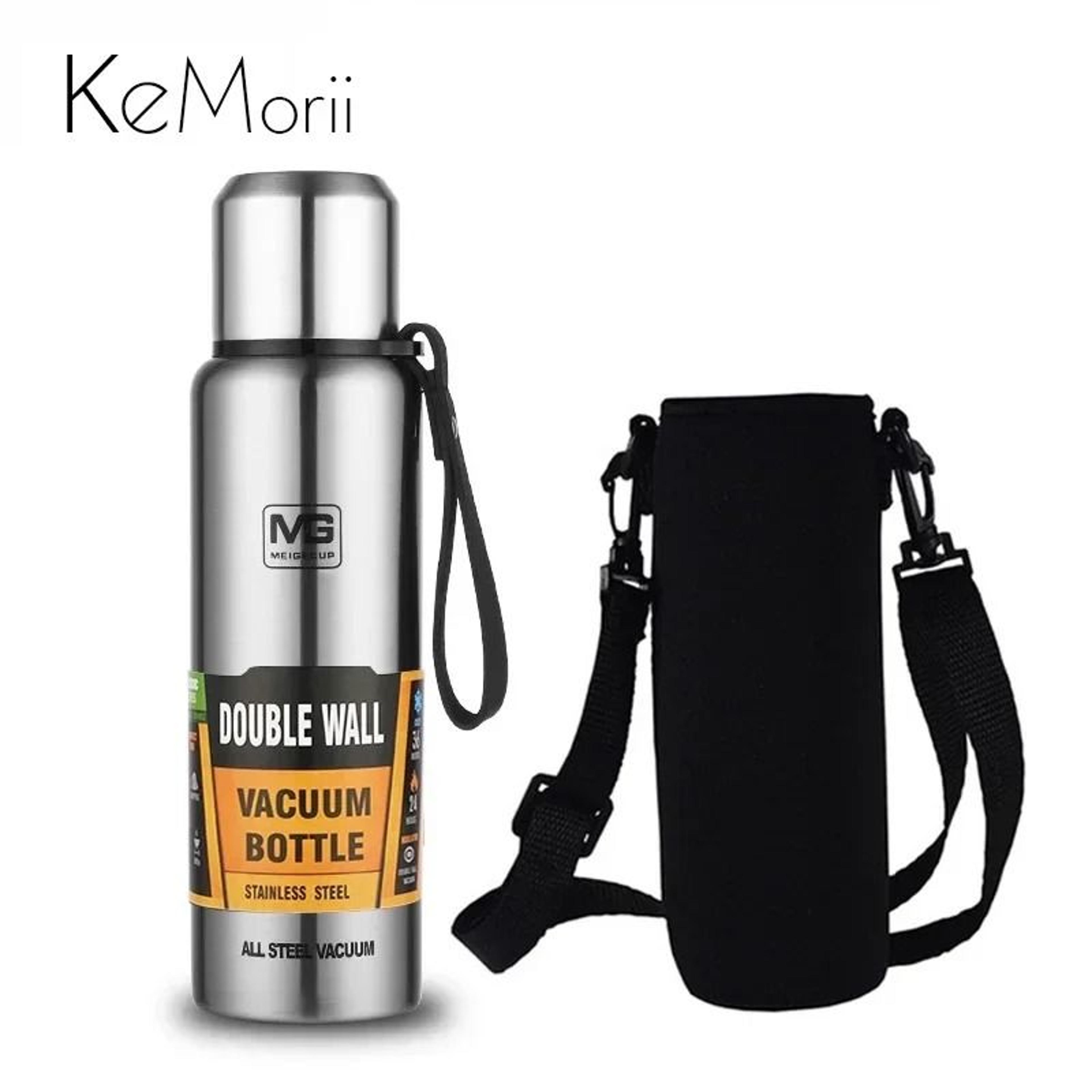 304 stainless steel large capacity vacuum flask insulated thermos bottle with carry rope