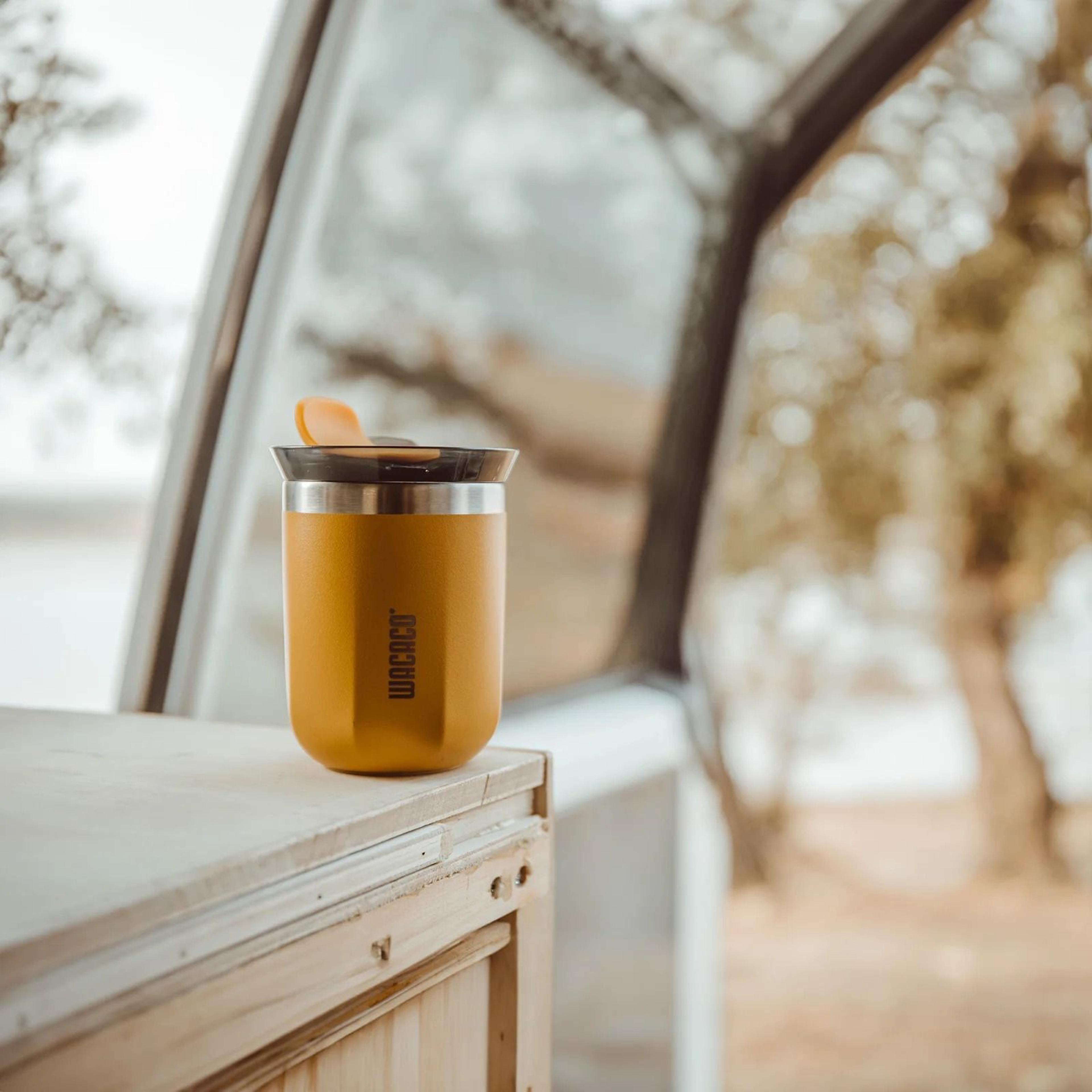 WACACO Octaroma Vacuum Insulated Coffee Mug DoubleWall Stainless Steel Travel Tumbler 1