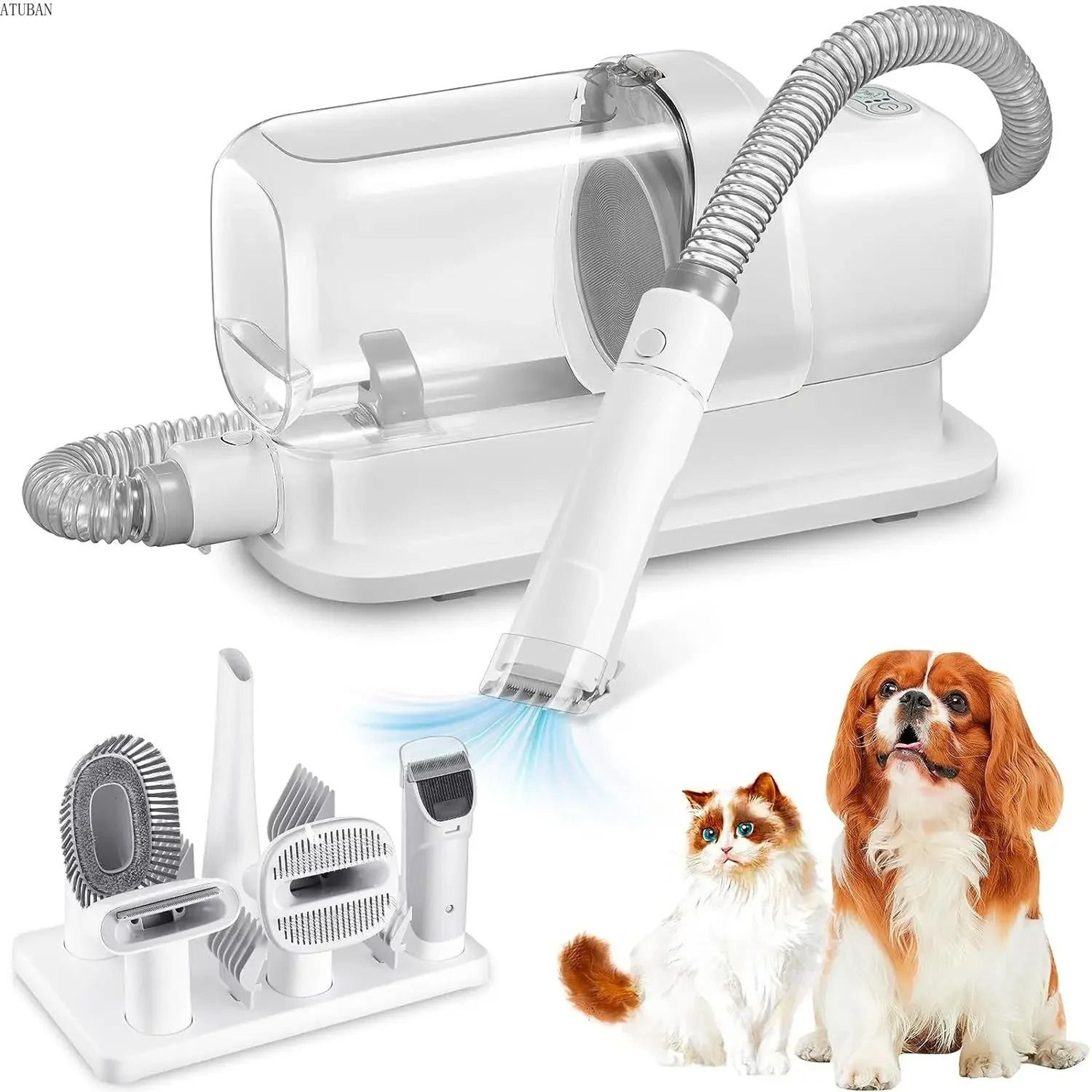 dog grooming vacuum & pet grooming kit | 2.3l large capacity hair dust cup professional pet hair vacuum cleaner