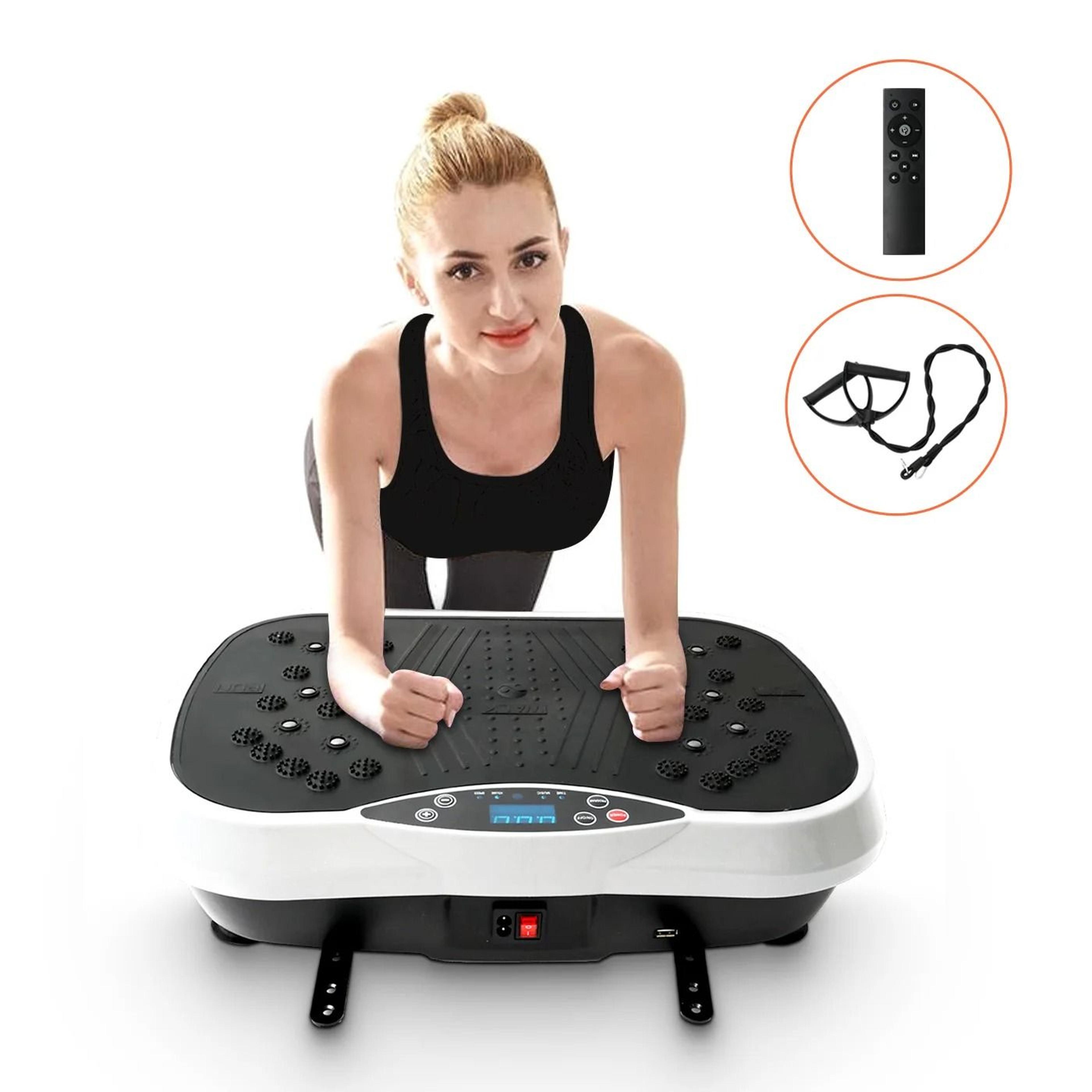 Vibration Plate Exercise Machine  Whole Body Workout FatBurning Home Fitness Fat Slinger Shaping Eq 0