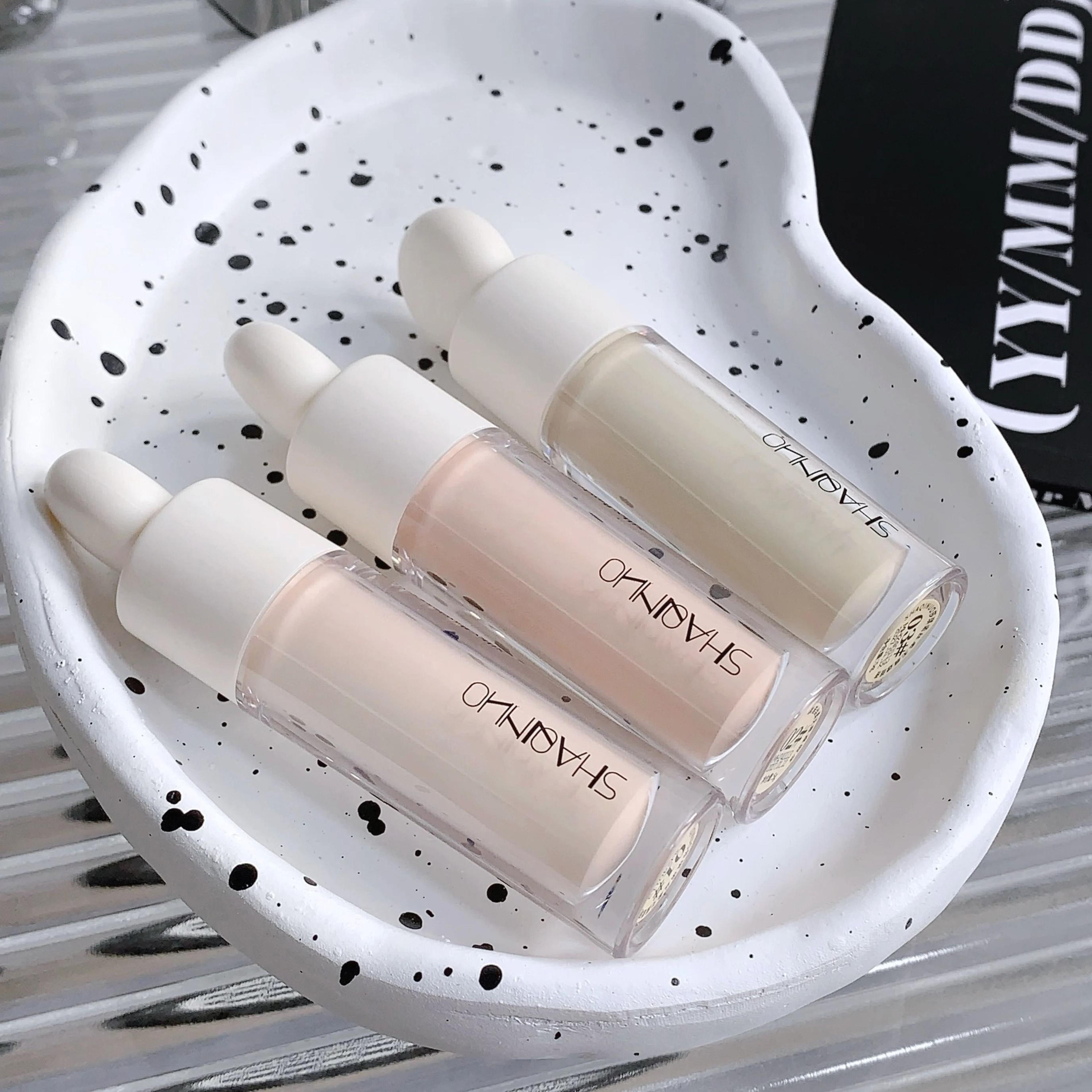 3Color Silky Face Concealer  Full Coverage For Acne Marks Spots And Dark Circles 5