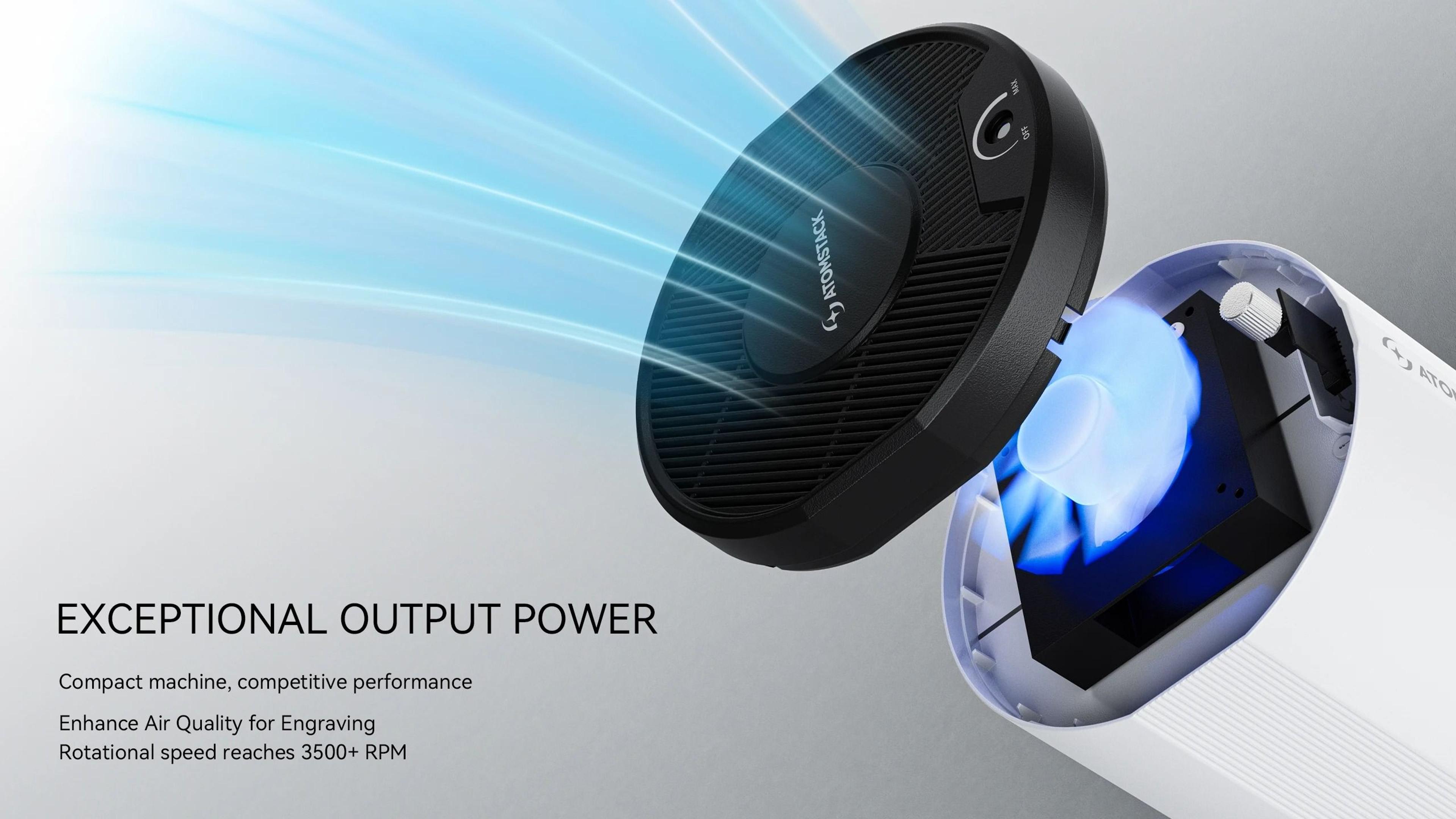 AtomStack D3 Laser Engraving Air Purifier  5Layer HEPA Filtration For PM25PM10 Smoke Removal 2