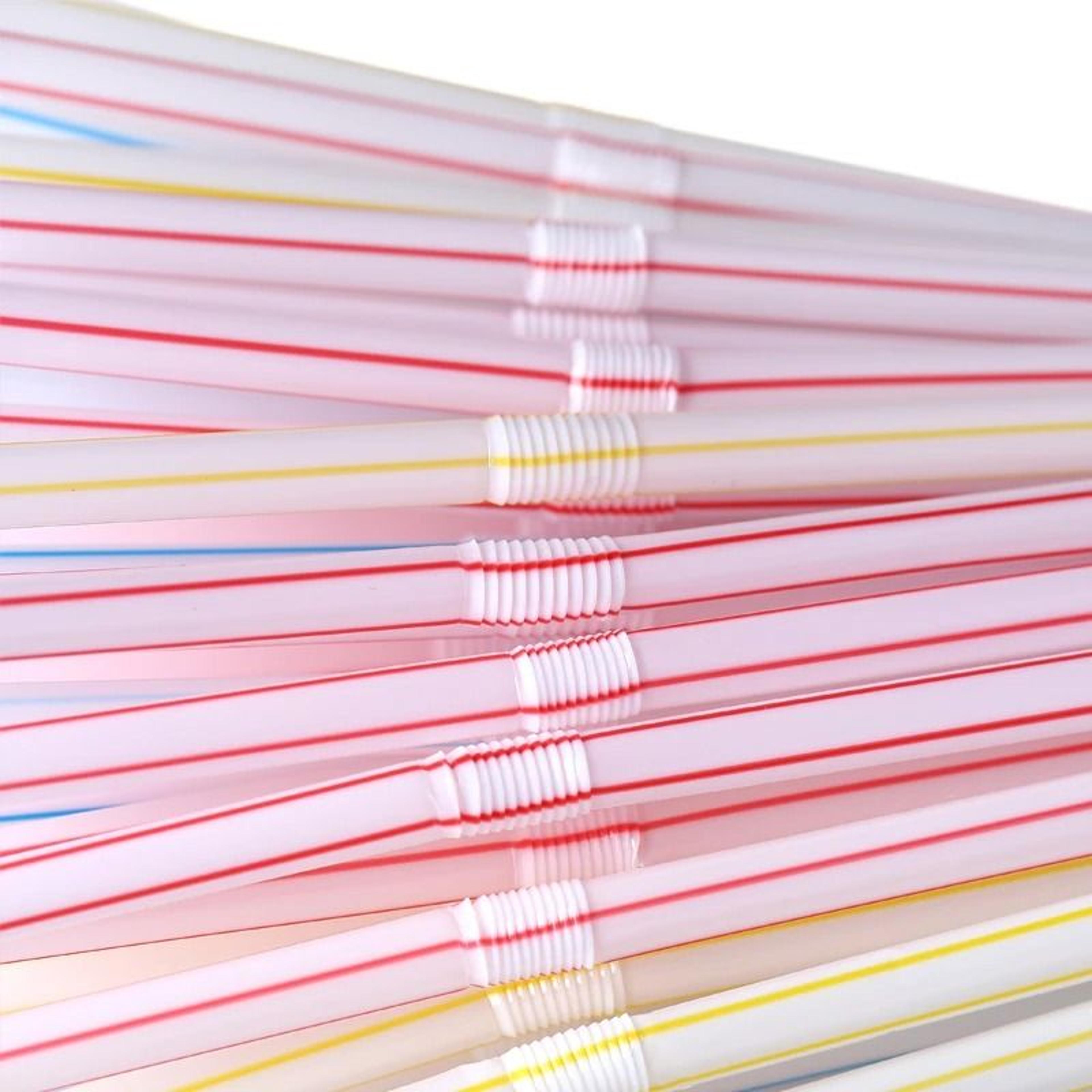 Multicolor Fluorescent Straws  Bendable Drinking Straws For Wedding Decor  Party Supplies 1