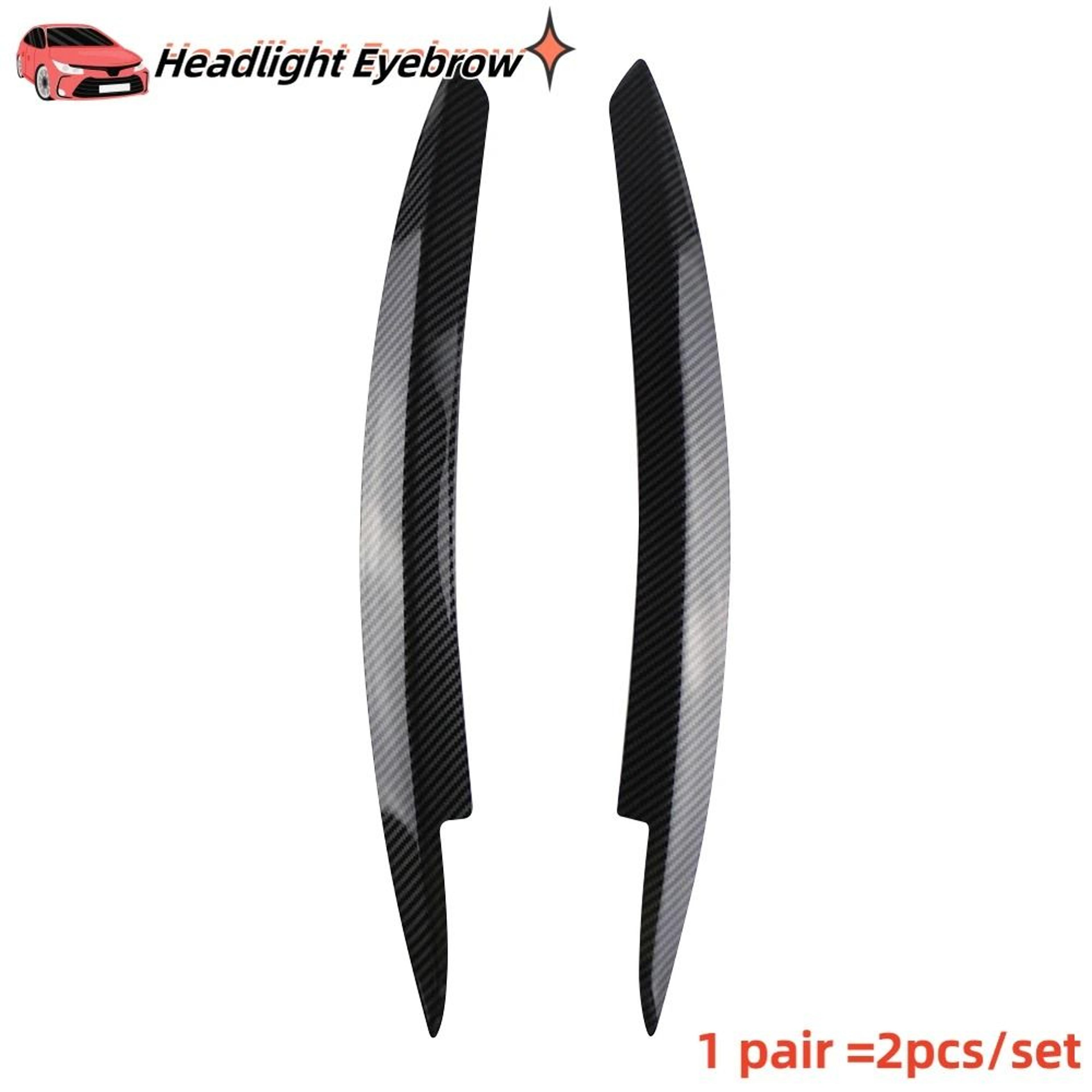 ABS Headlight Eyebrows For VW Golf 6 MK6  GTI GTR GTD 20082013 Gloss Black Eyelids 4