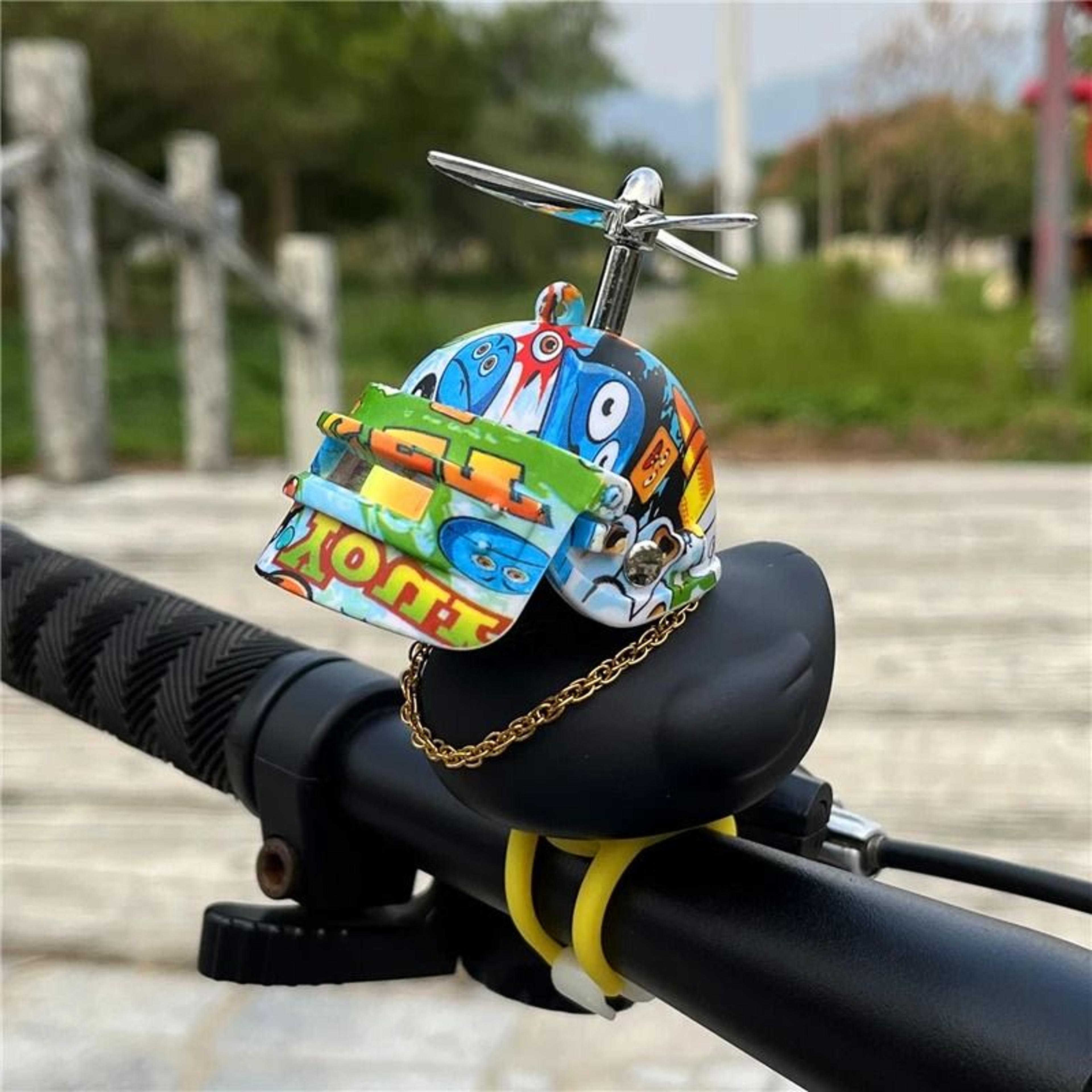 Black Rubber Duck Bicycle Horn  Silicone Strap Car Ornament  Kids Bike Bell 1