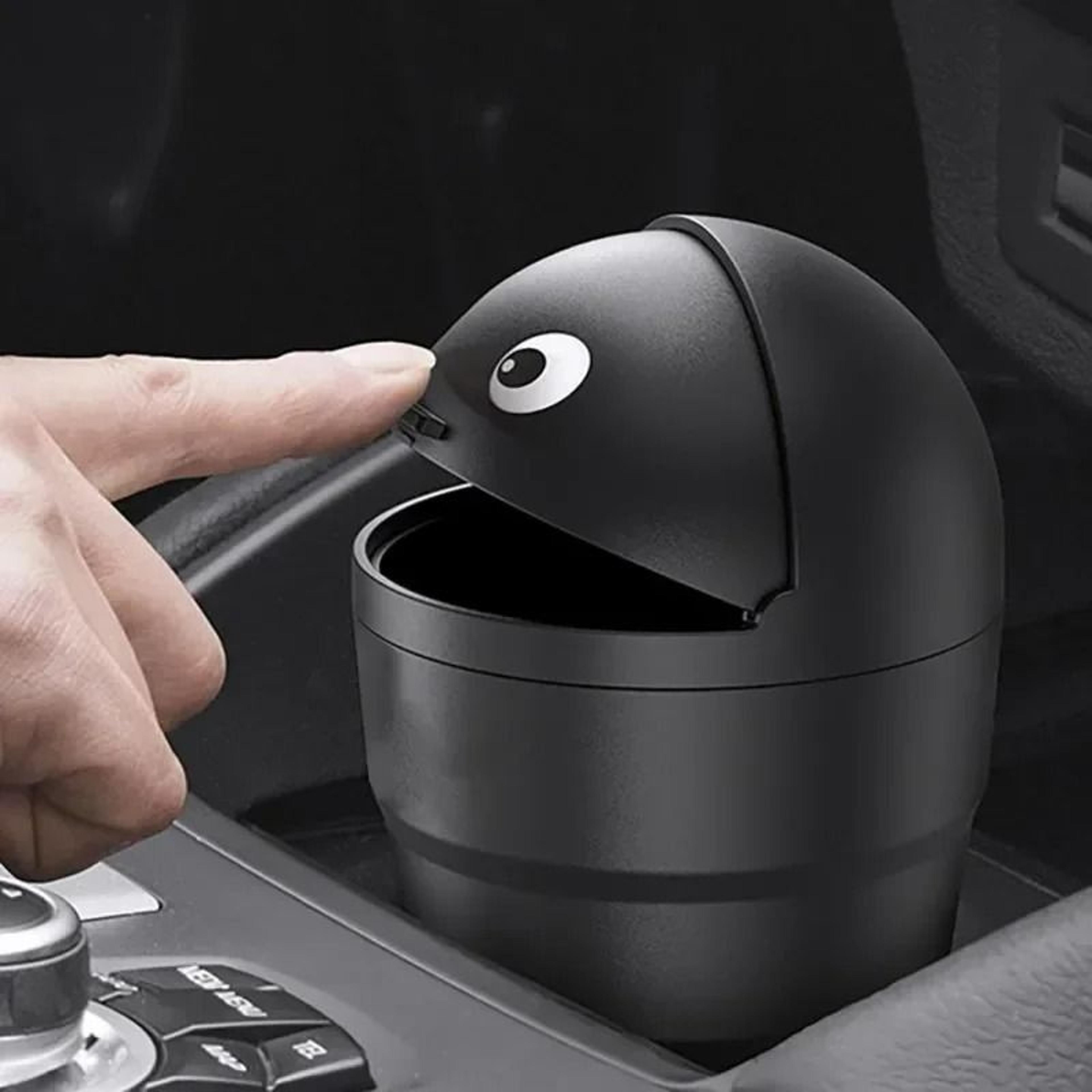 Universal Car Trash Can  Leakproof Mini Automotive Organizer With Swing Lid 1