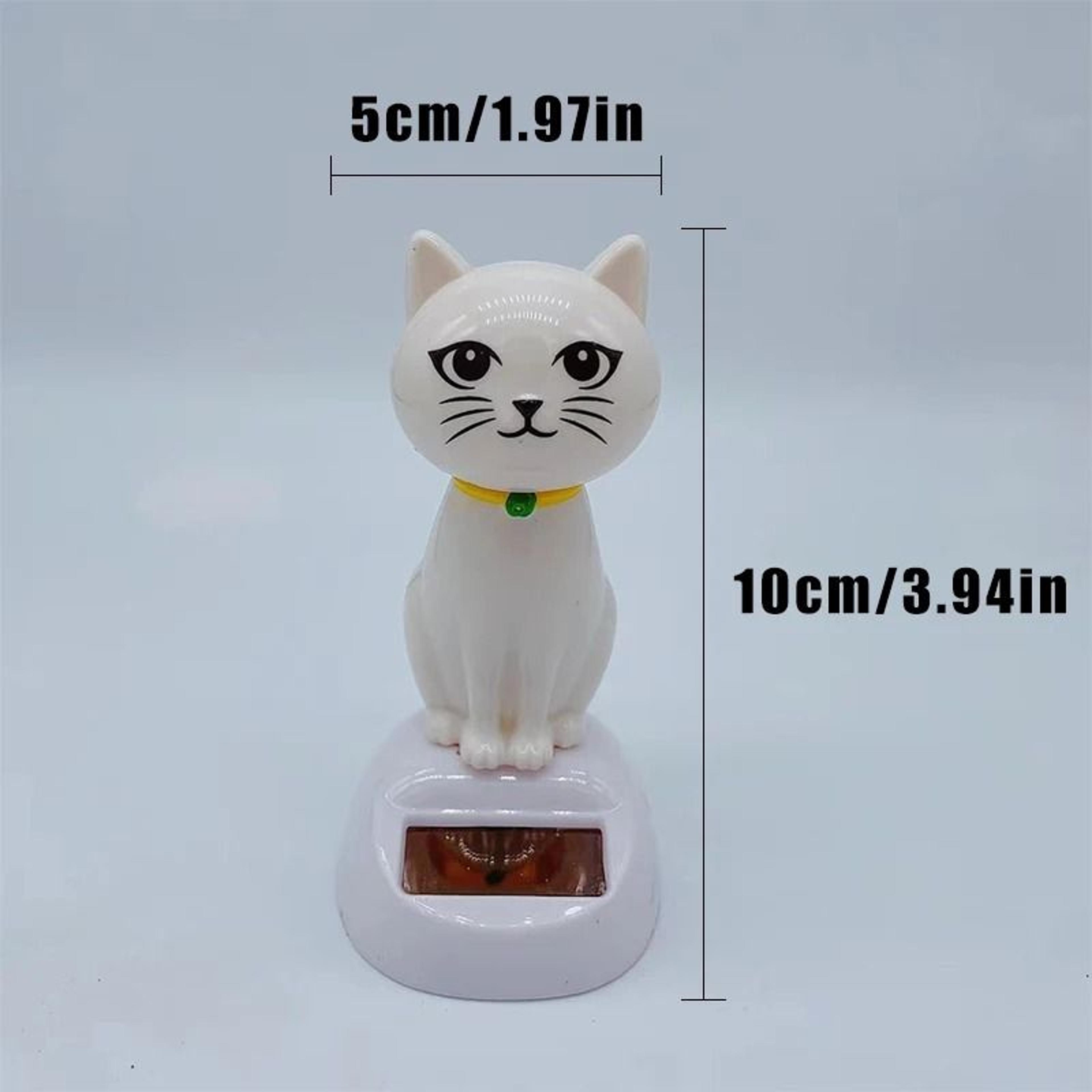 Solar Powered Shaking Head Cat  Creative Cartoon Interior Car Decoration  Automotive Gift 5