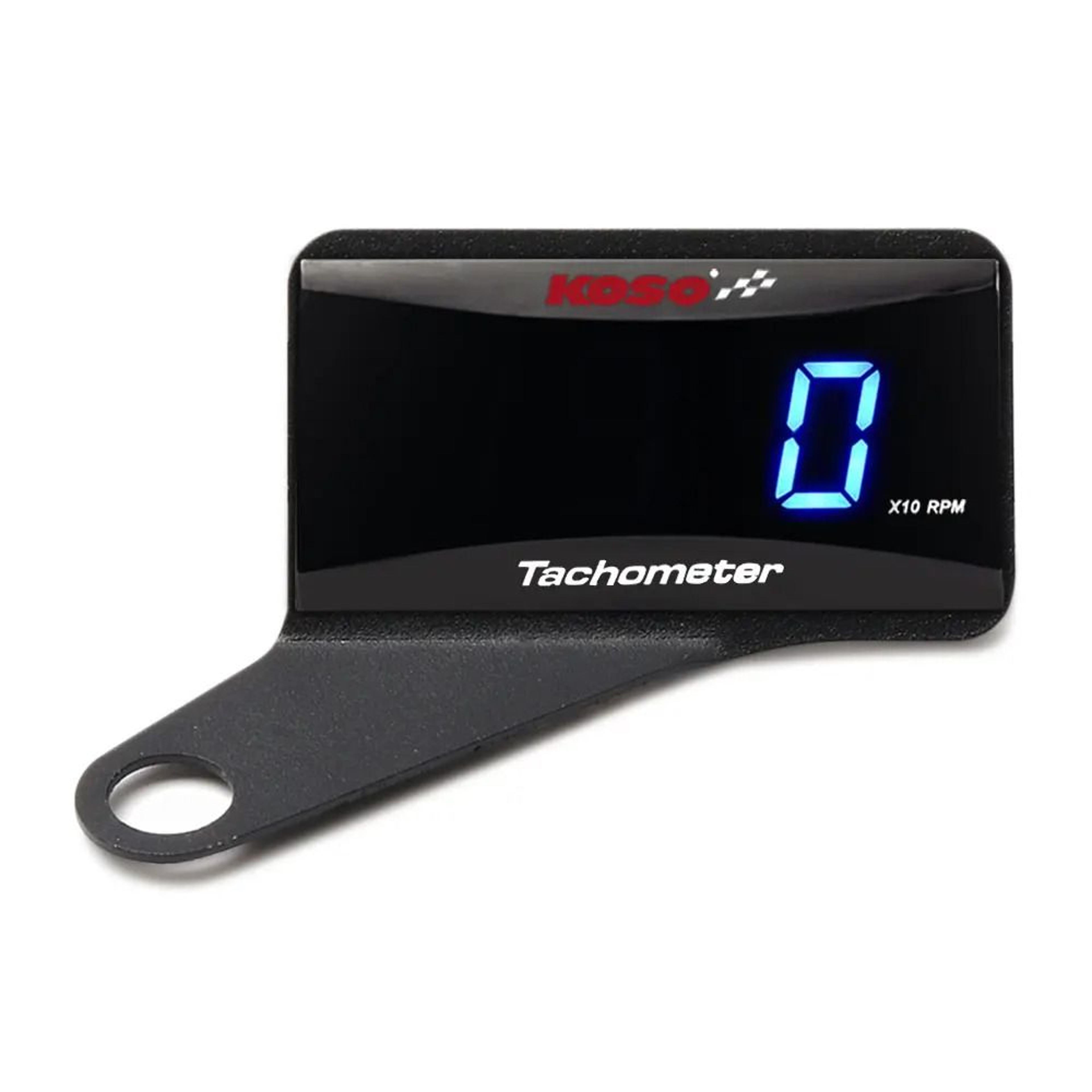 KOSO Mini RPM Meter  Universal Motorcycle LCD Digital Tachometer For Yamaha Suzuki Kawasaki  BMW 12