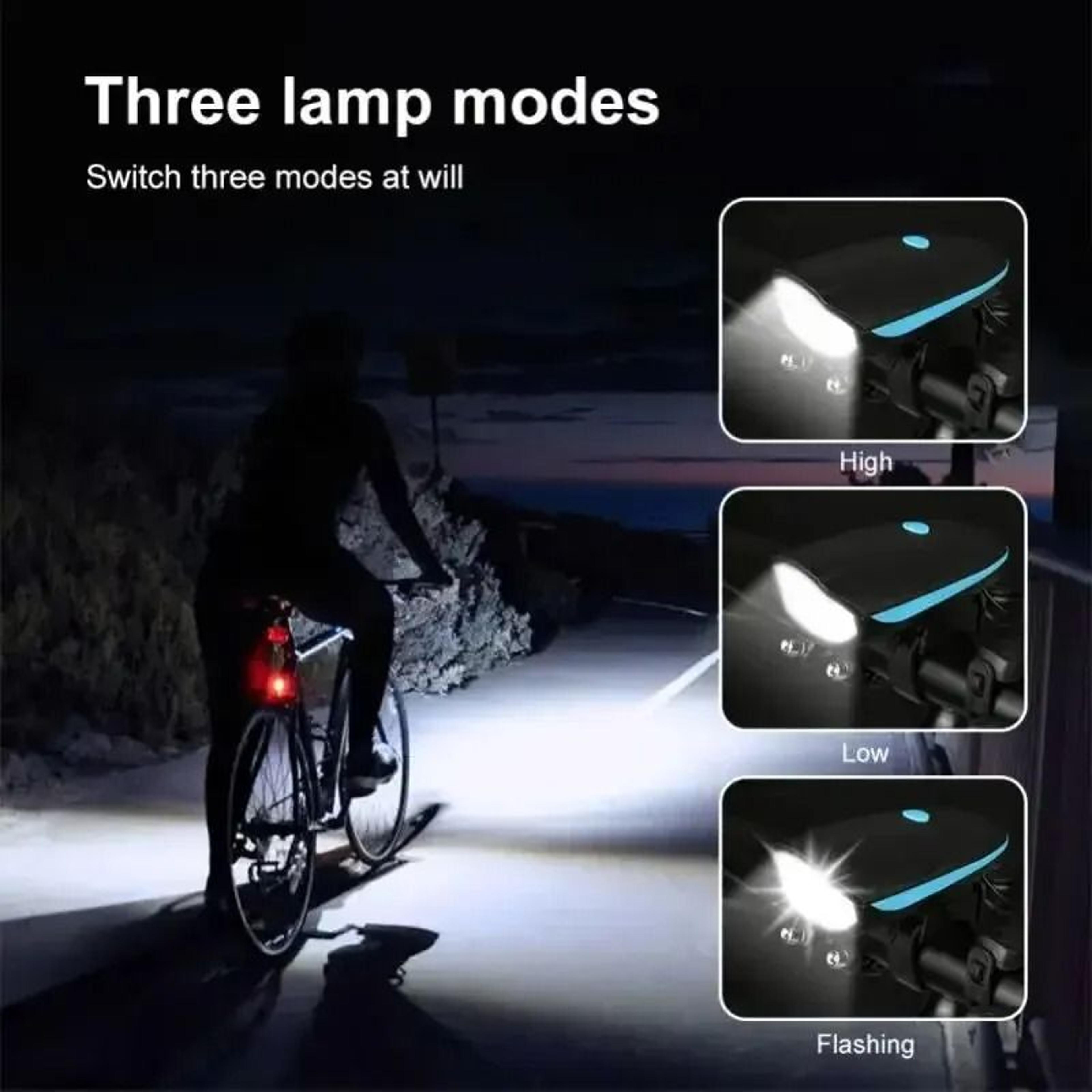 Waterproof USB Rechargeable Bicycle Headlight  3Mode HighIntensity LED Flashlight For Mountain  Roa 1