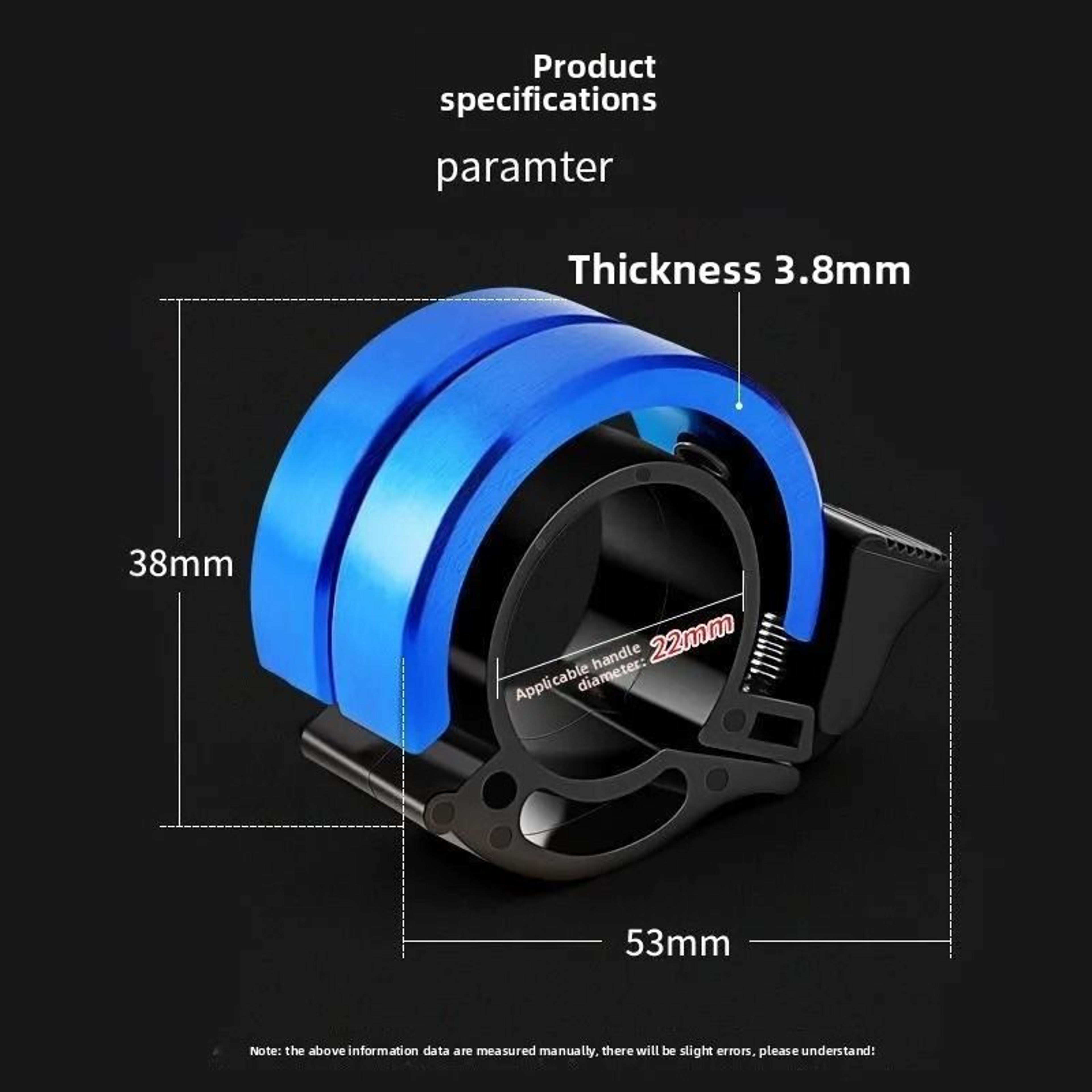 Invisible Handlebar Bicycle Bell  Compact Aluminum Alloy Safety Horn For Road  Mountain Bikes 2