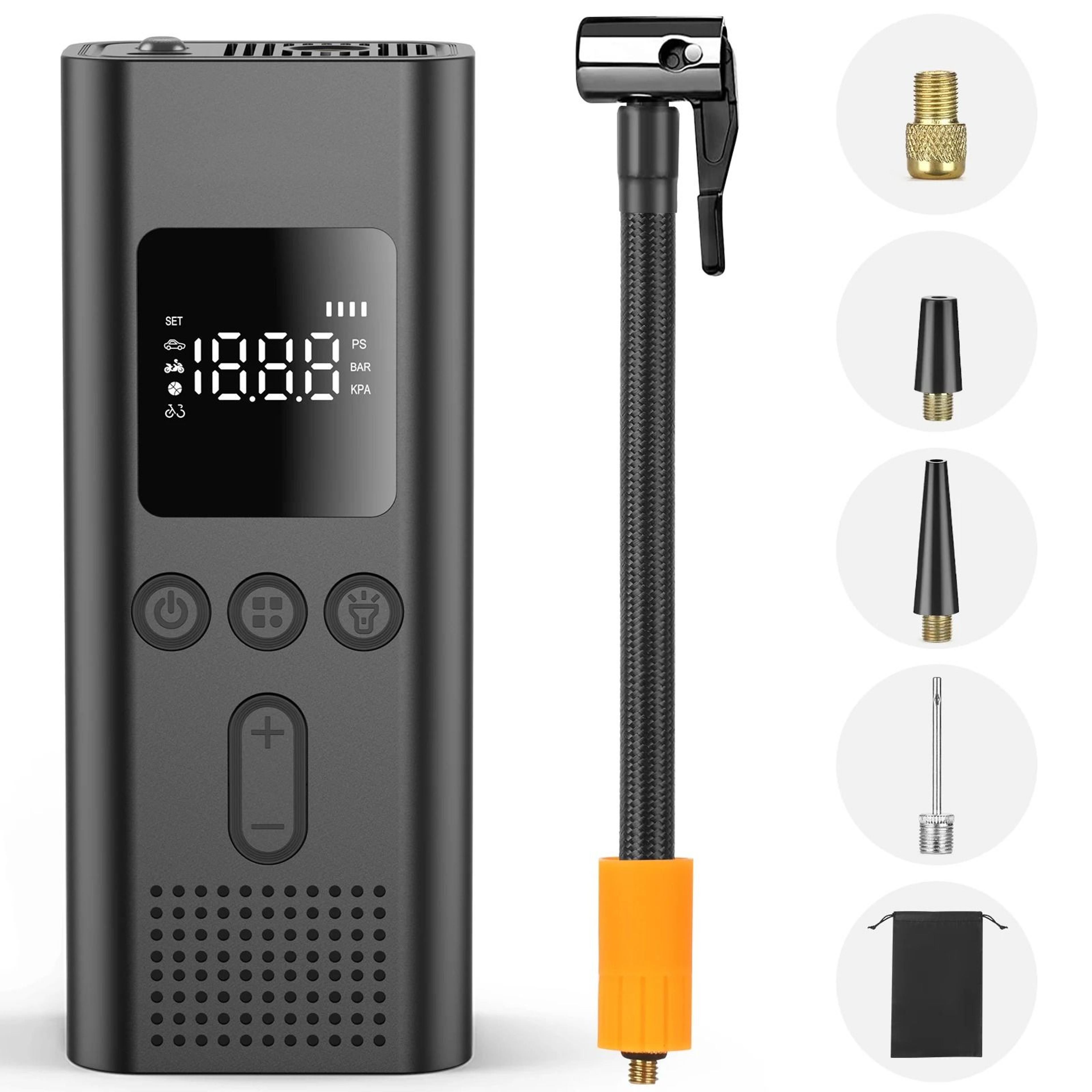 150PSI Wireless Smart Air Pump  Portable Electric Tire Inflator For Cars Motorcycles  Bicycles 6